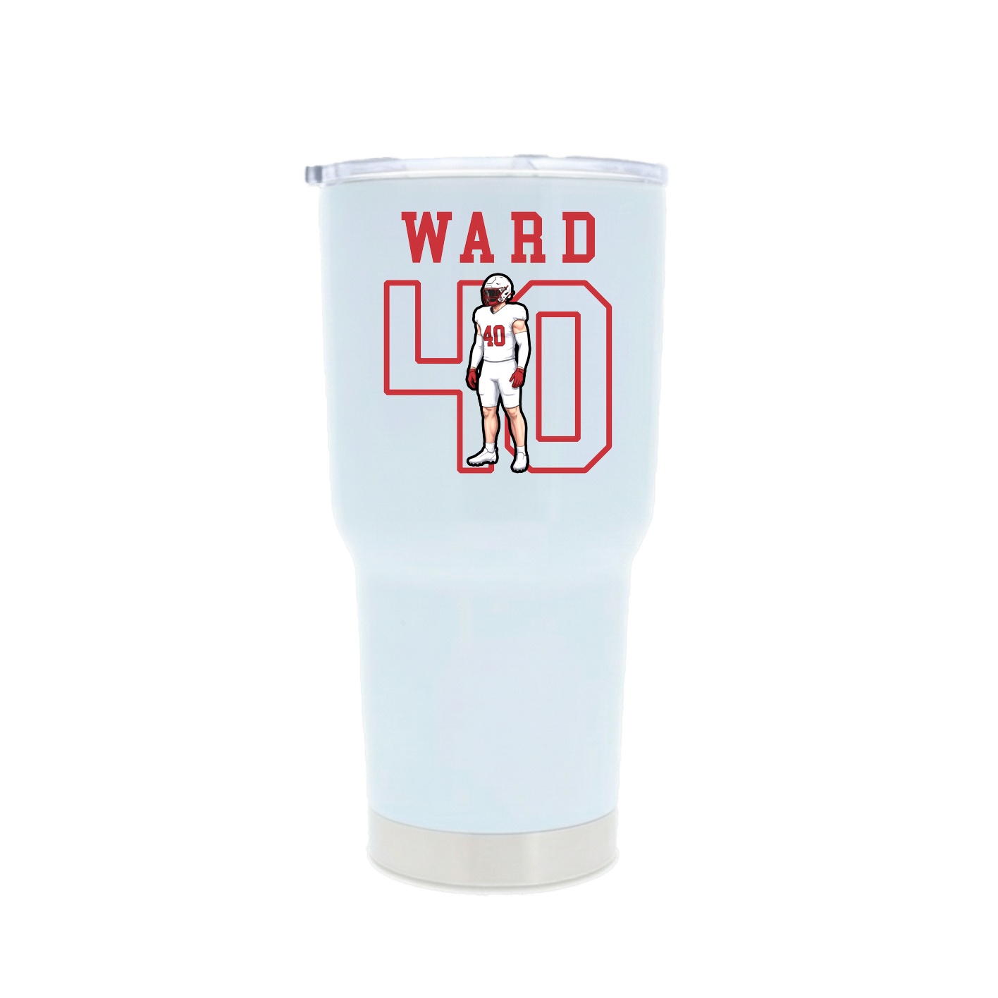 30oz Stainless Steel Tumbler — Shirsey in White