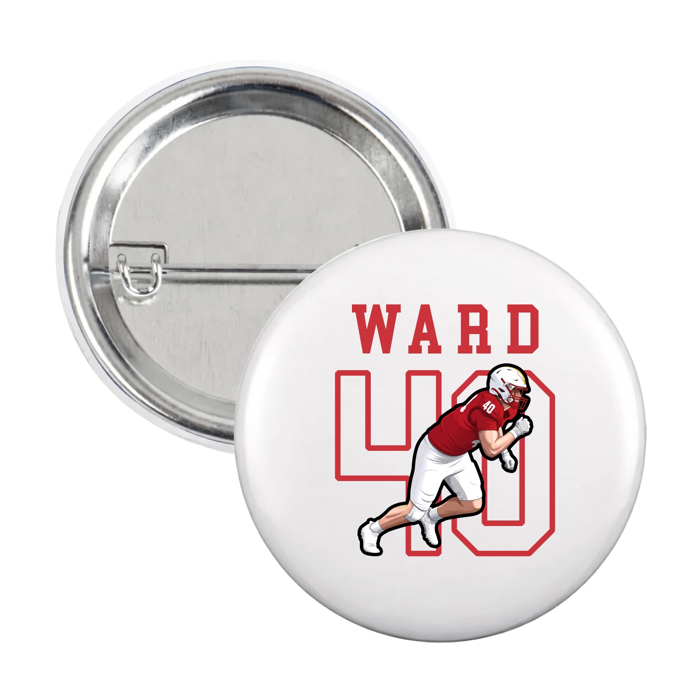 Game Day Button — Shirsey in White