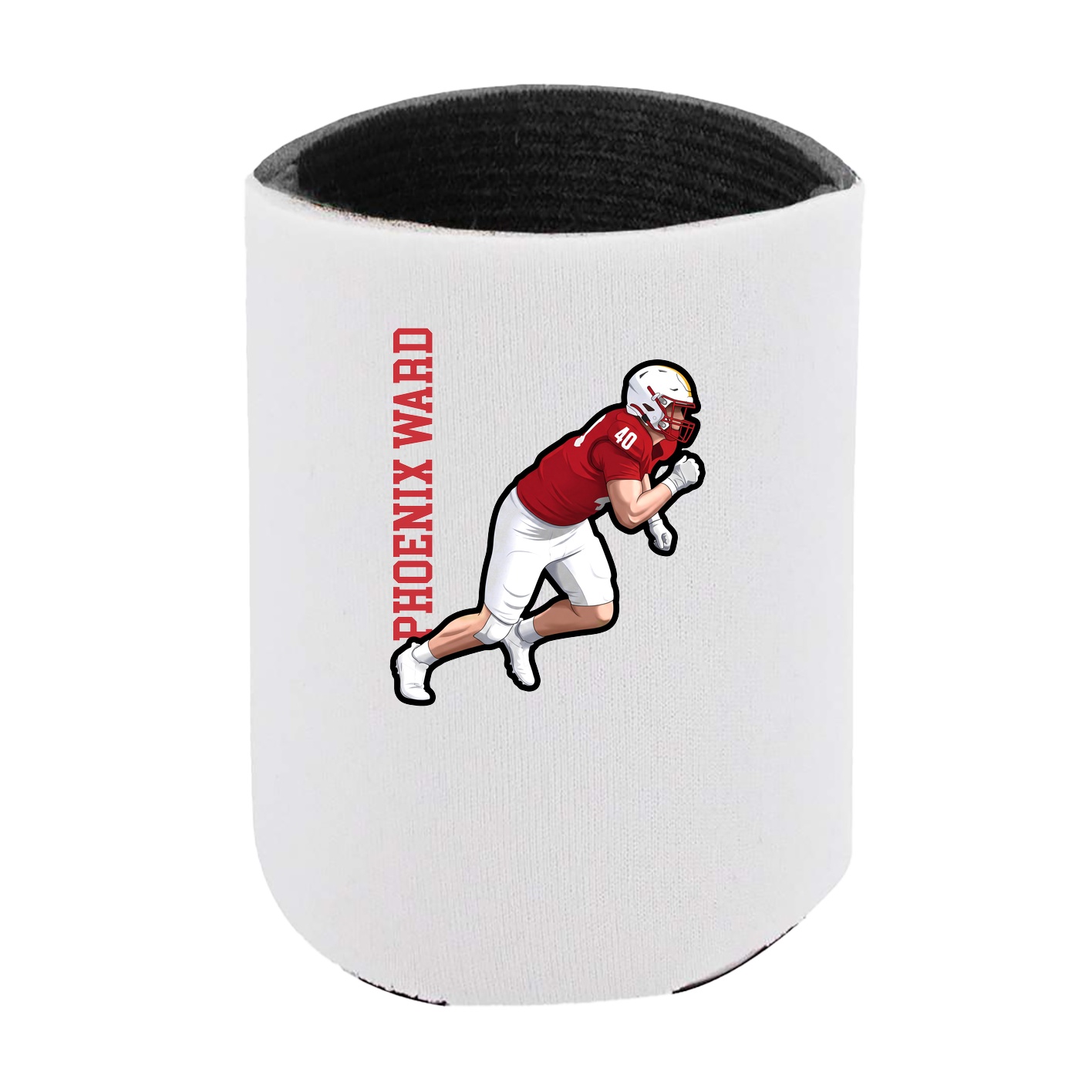 Can Holder — Name Vertical in White