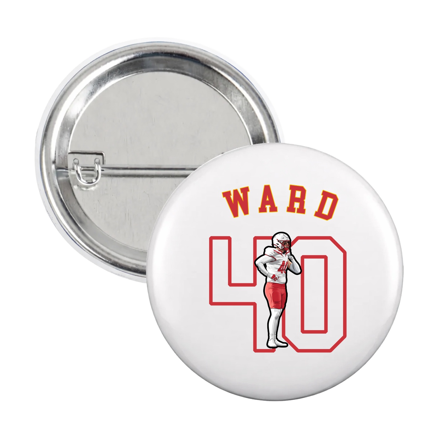 Game Day Button — Shirsey Arch in White