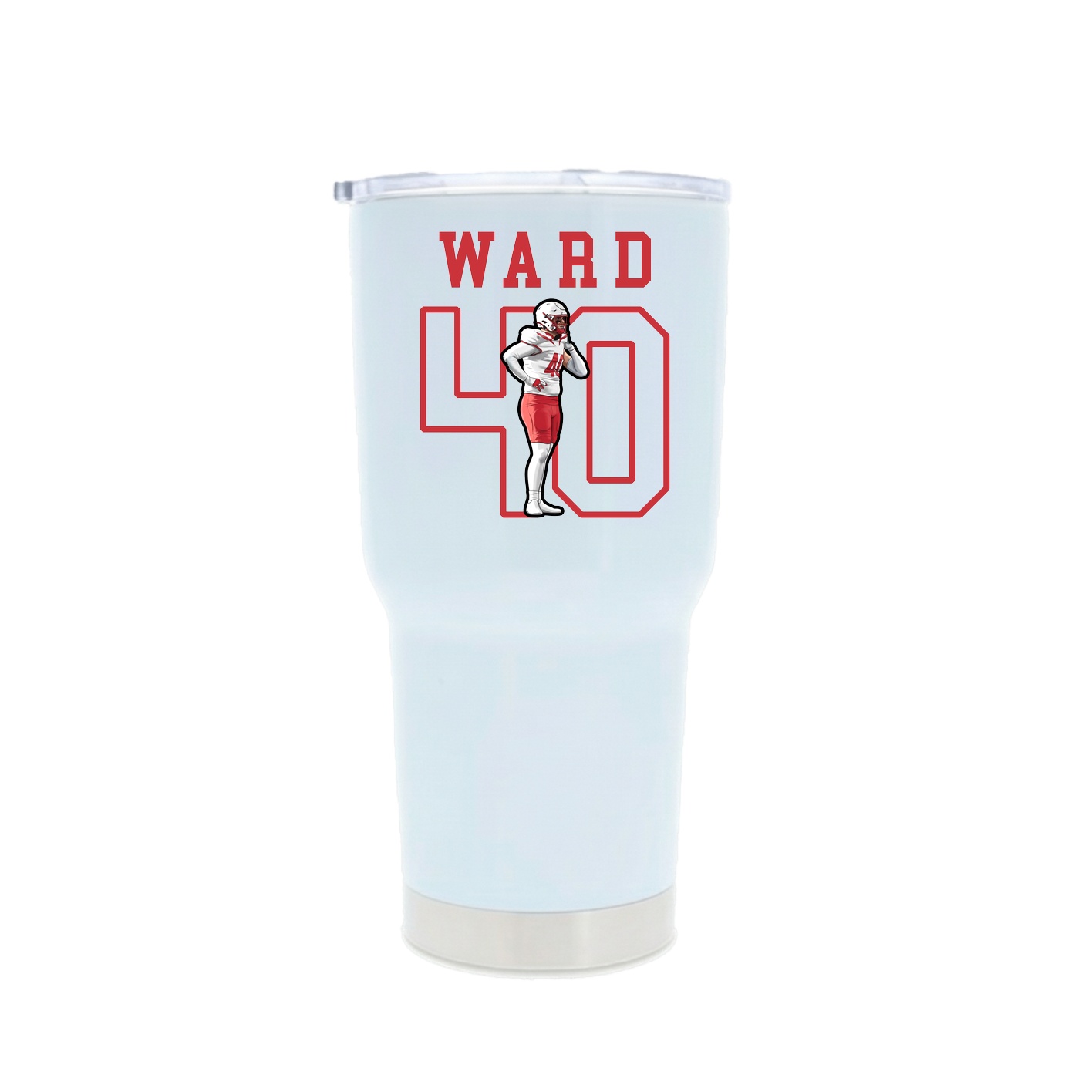 30oz Stainless Steel Tumbler — Shirsey in White