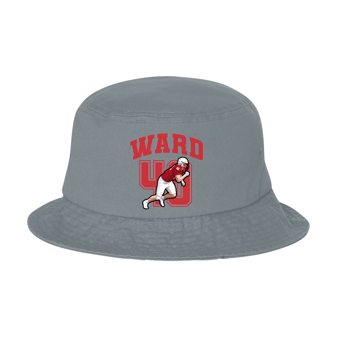 Bucket Cap — Number in Grey