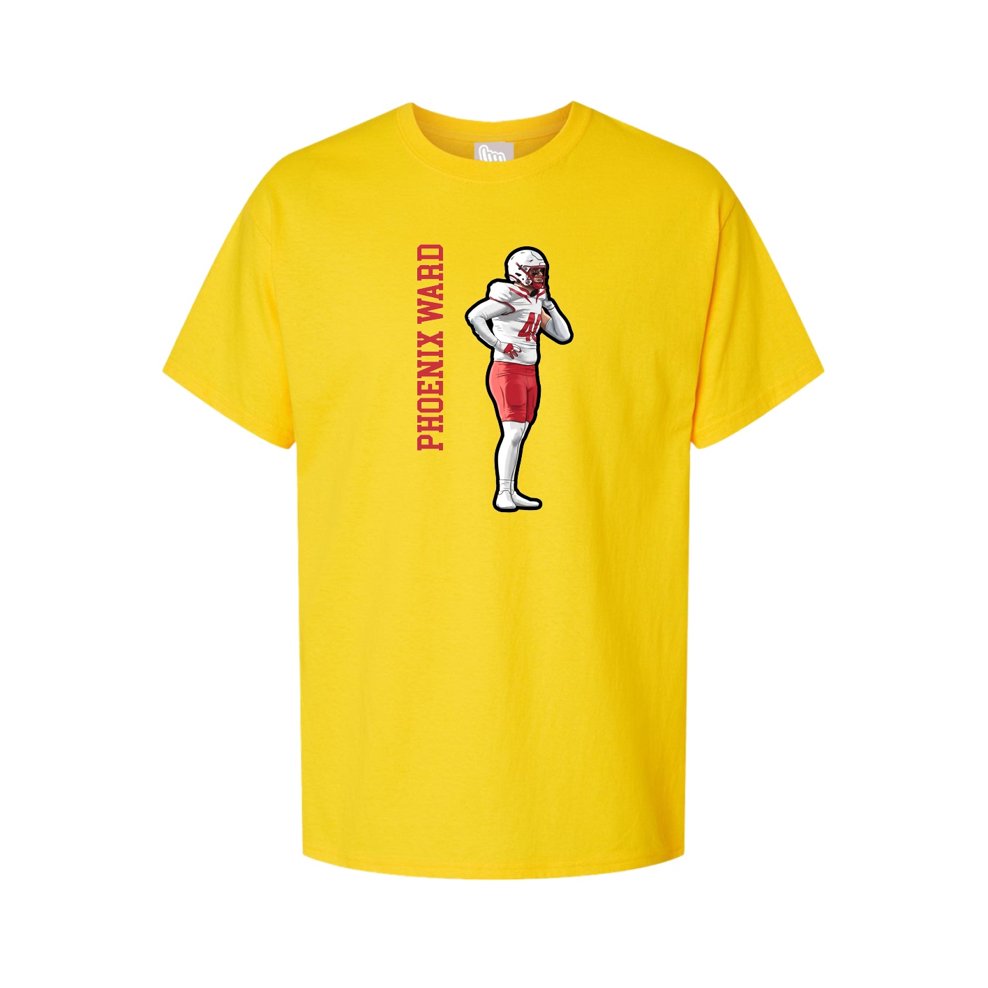 Tee — Name Vertical in Gold