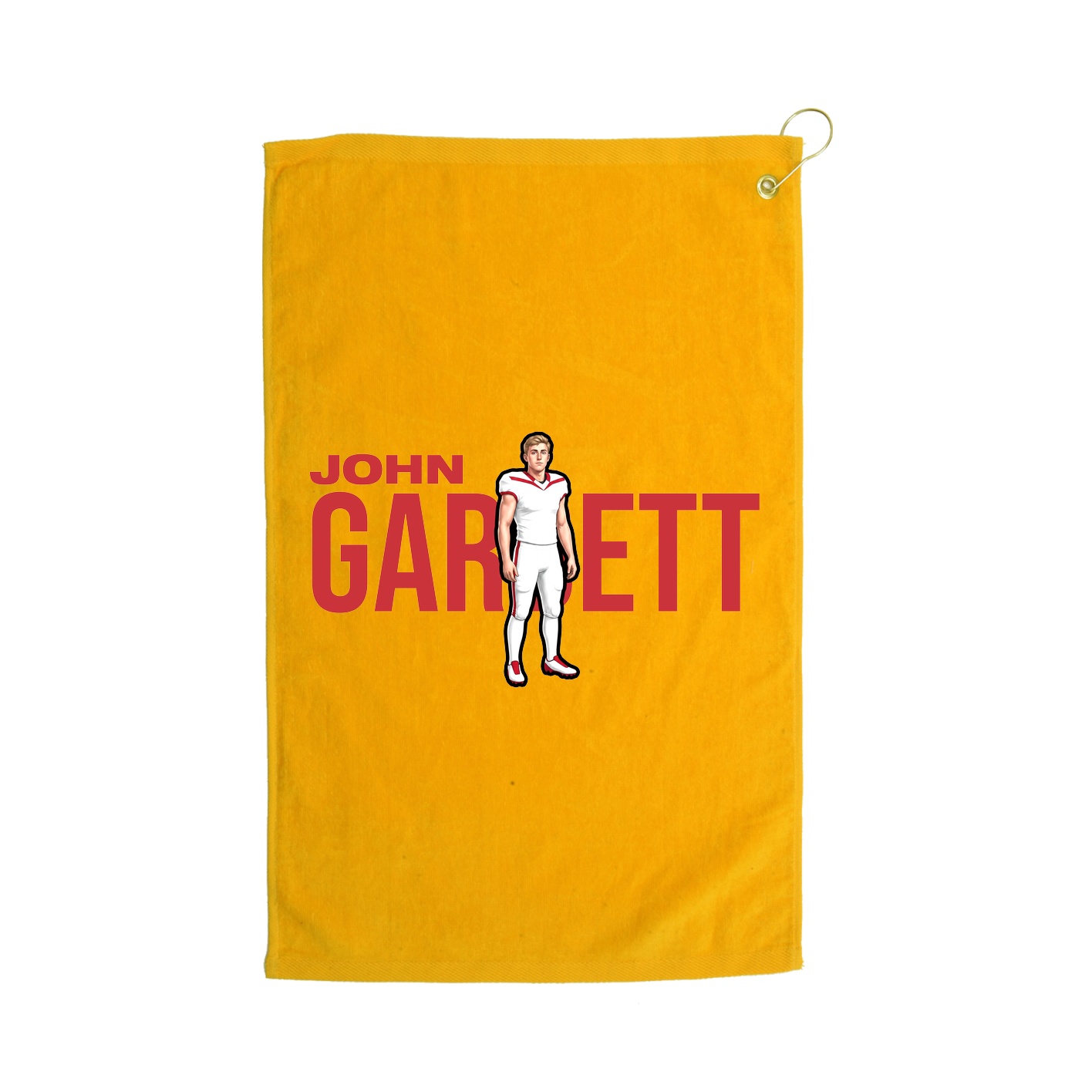 Golf Towel — Player Name in Gold