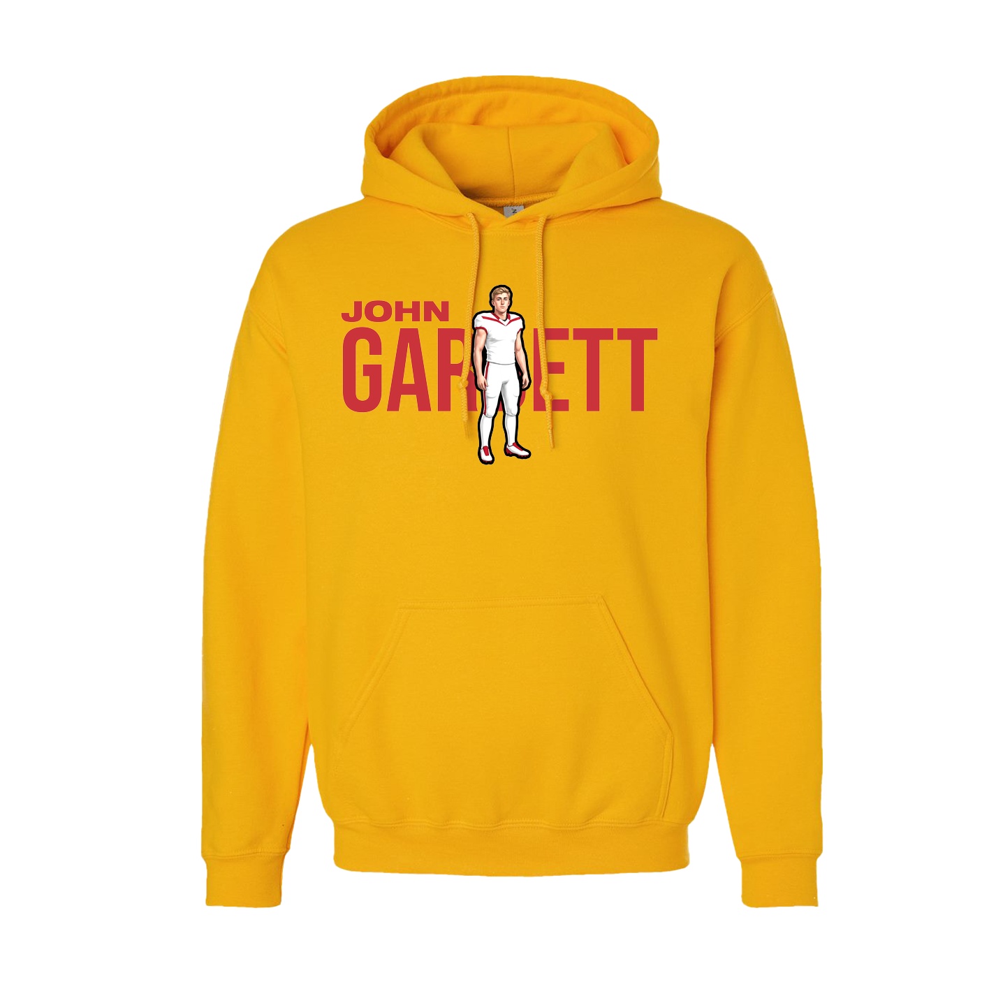 Youth Hoodie — Player Name in Gold