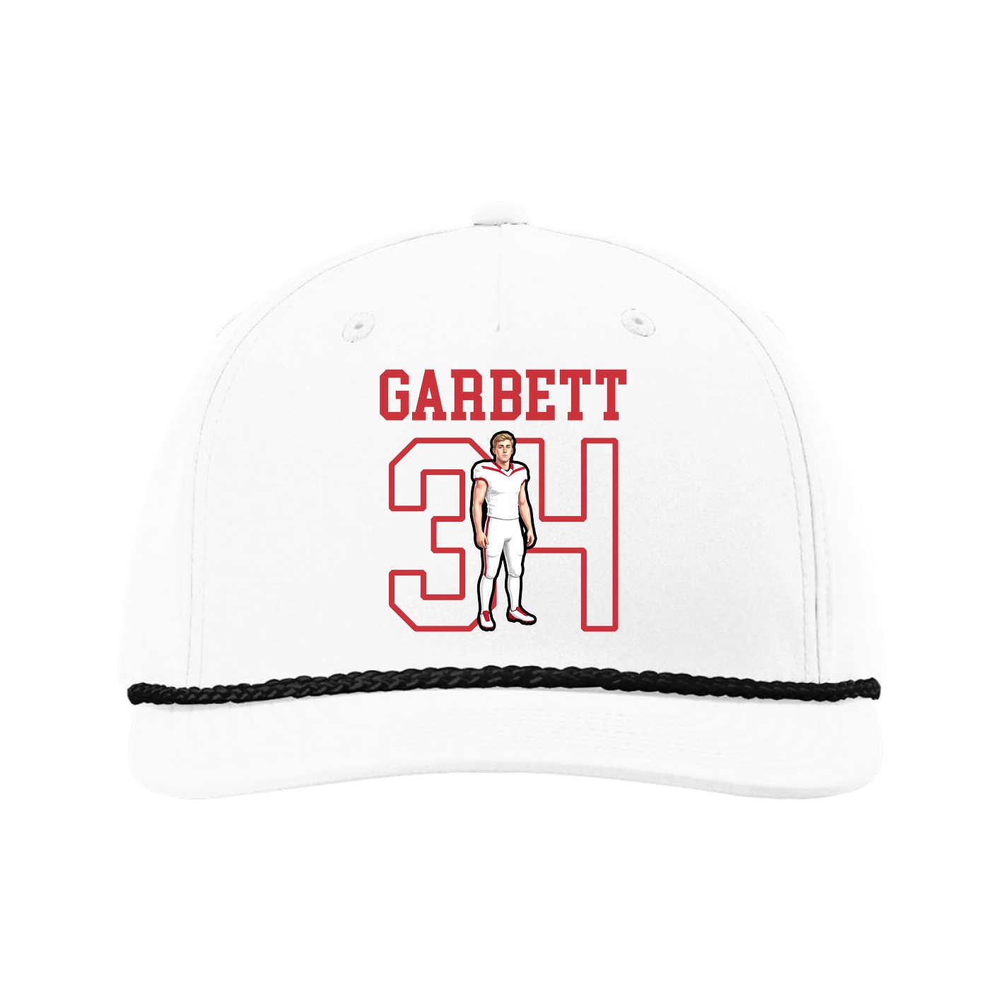Five-Panel Classic Rope Cap — Shirsey in White