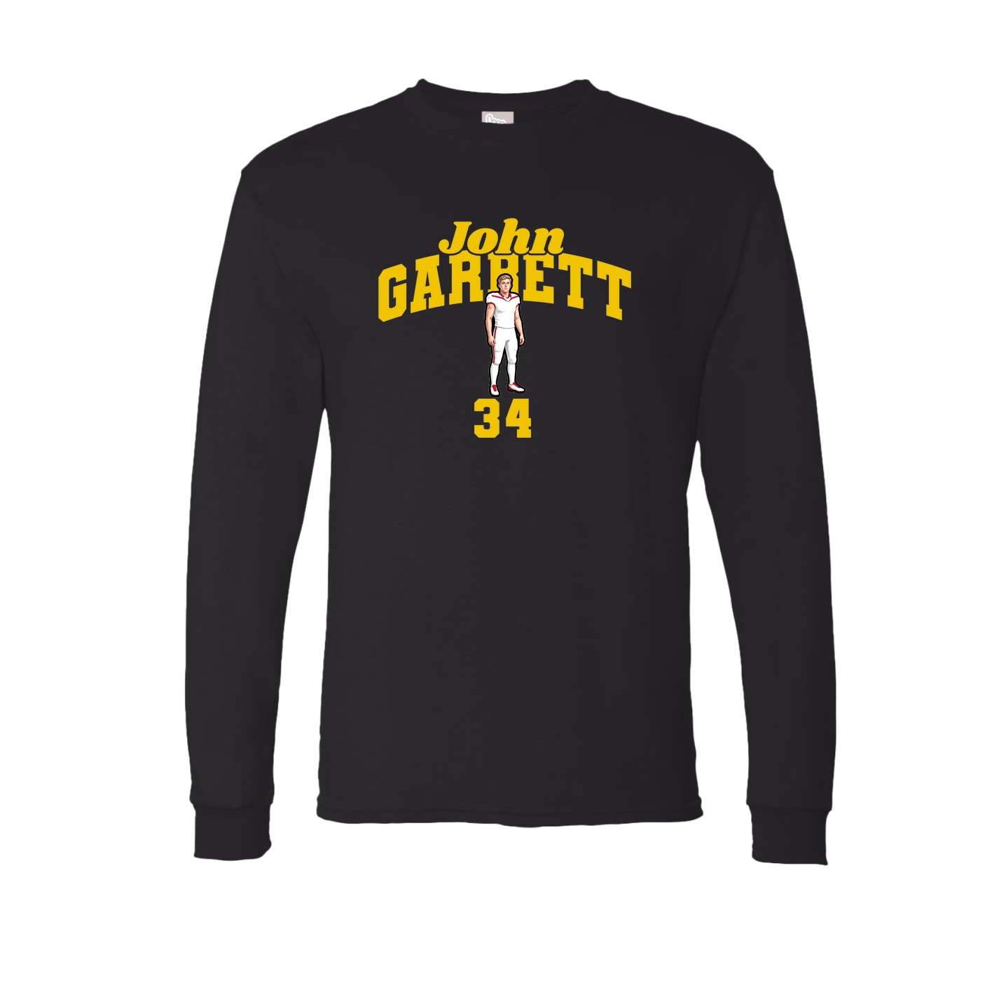 Long Sleeve Tee — Signature Arch in Black