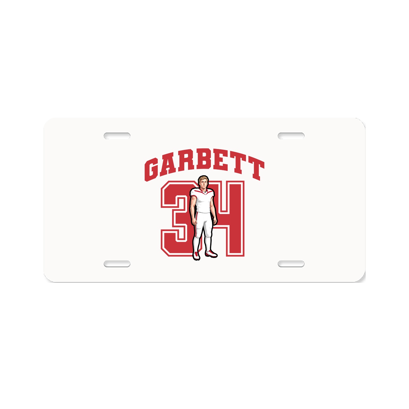 License Plate — Number in Classic