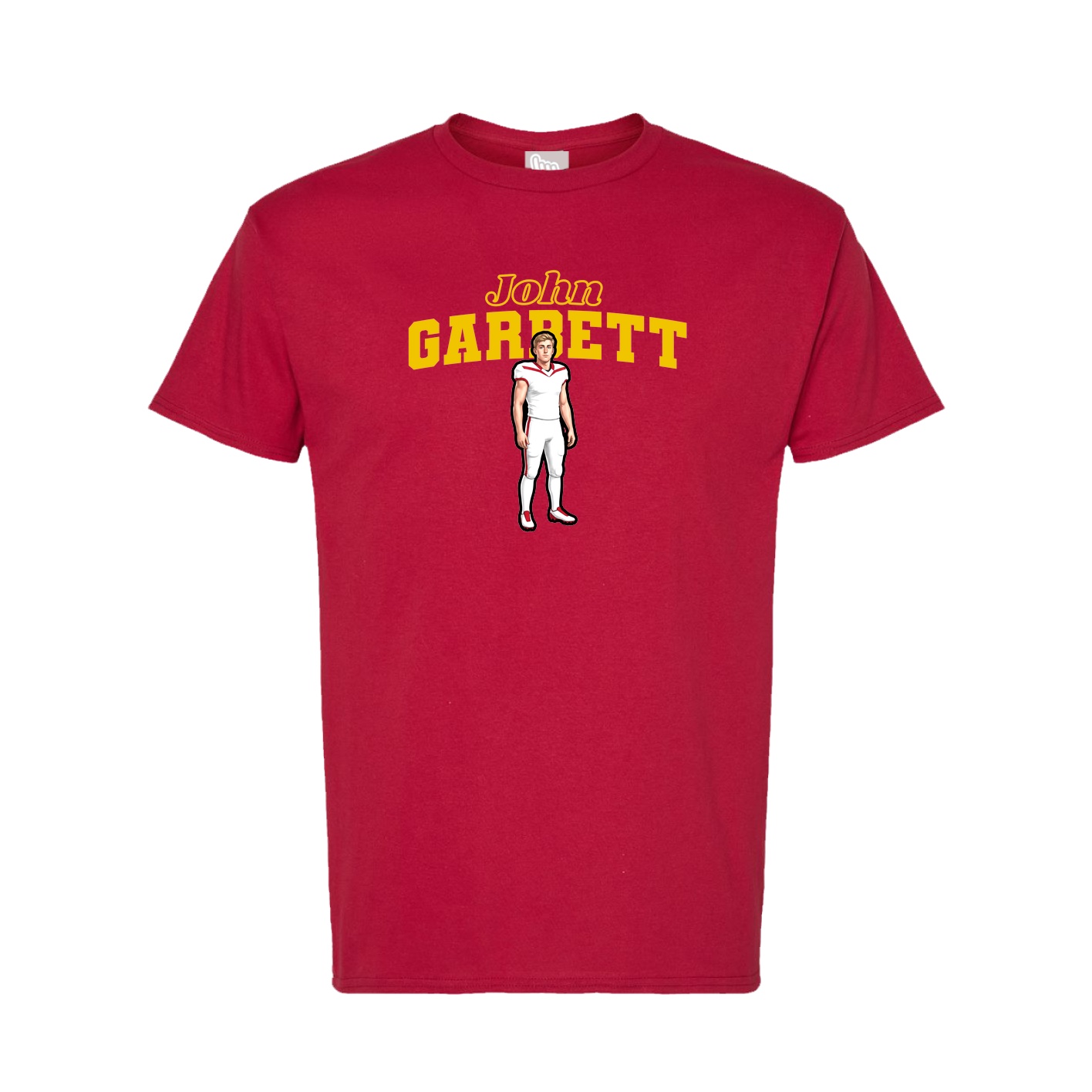Tee — Name Arch in Crimson