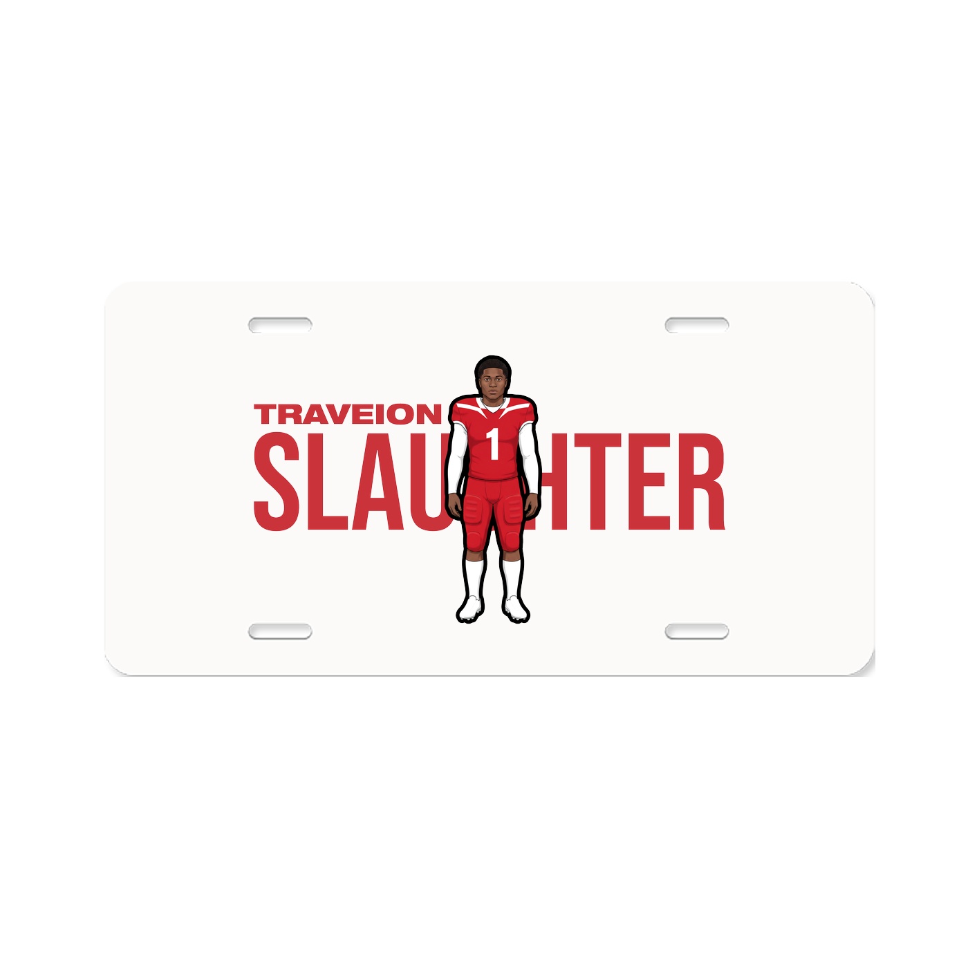License Plate — Player Name in Classic