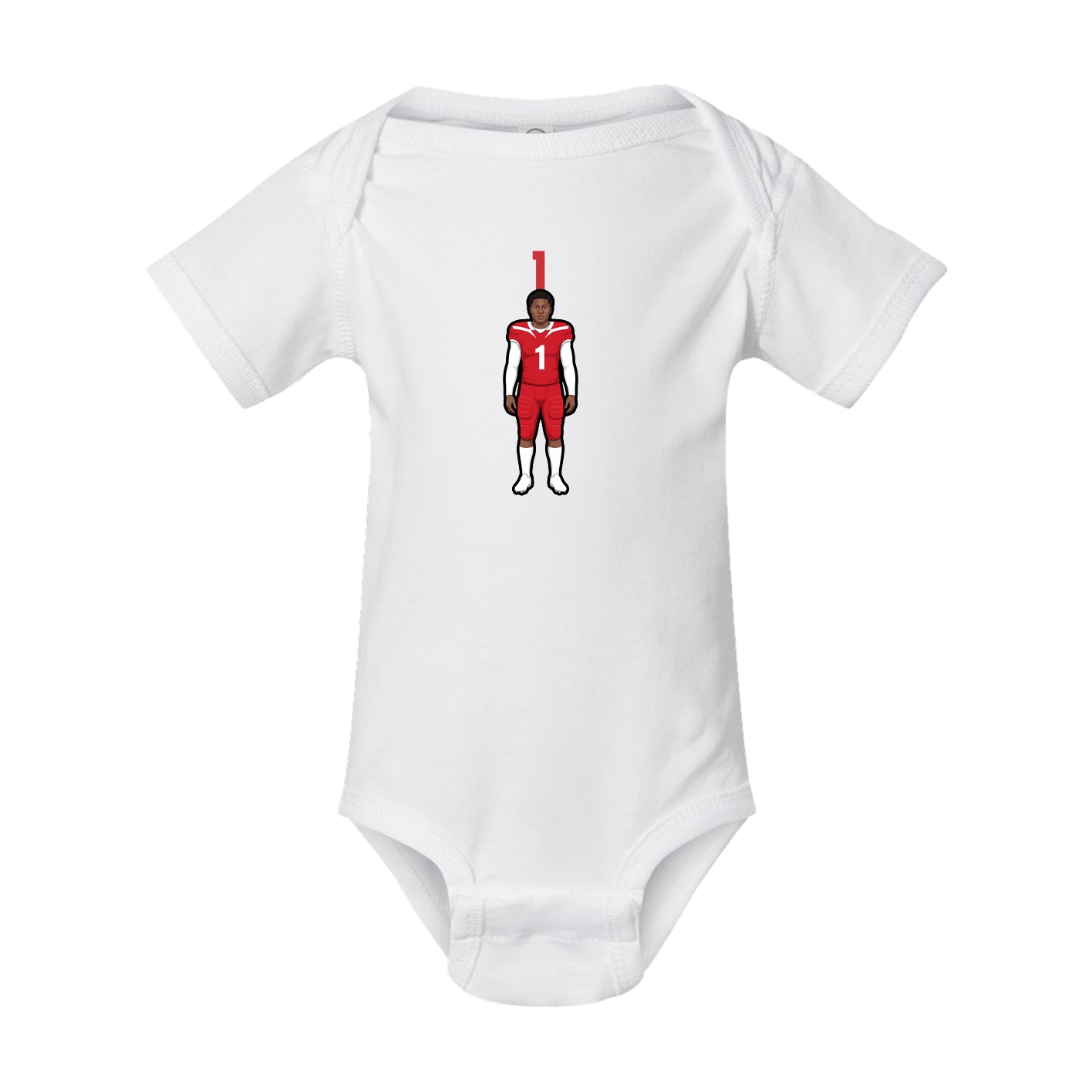 Baby Onesie — Number Top in White