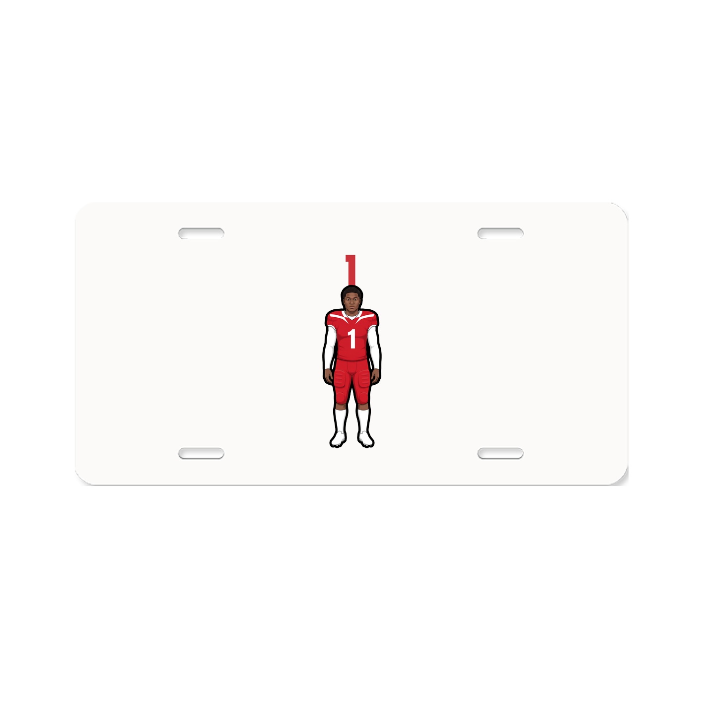 License Plate — Number Top in Classic