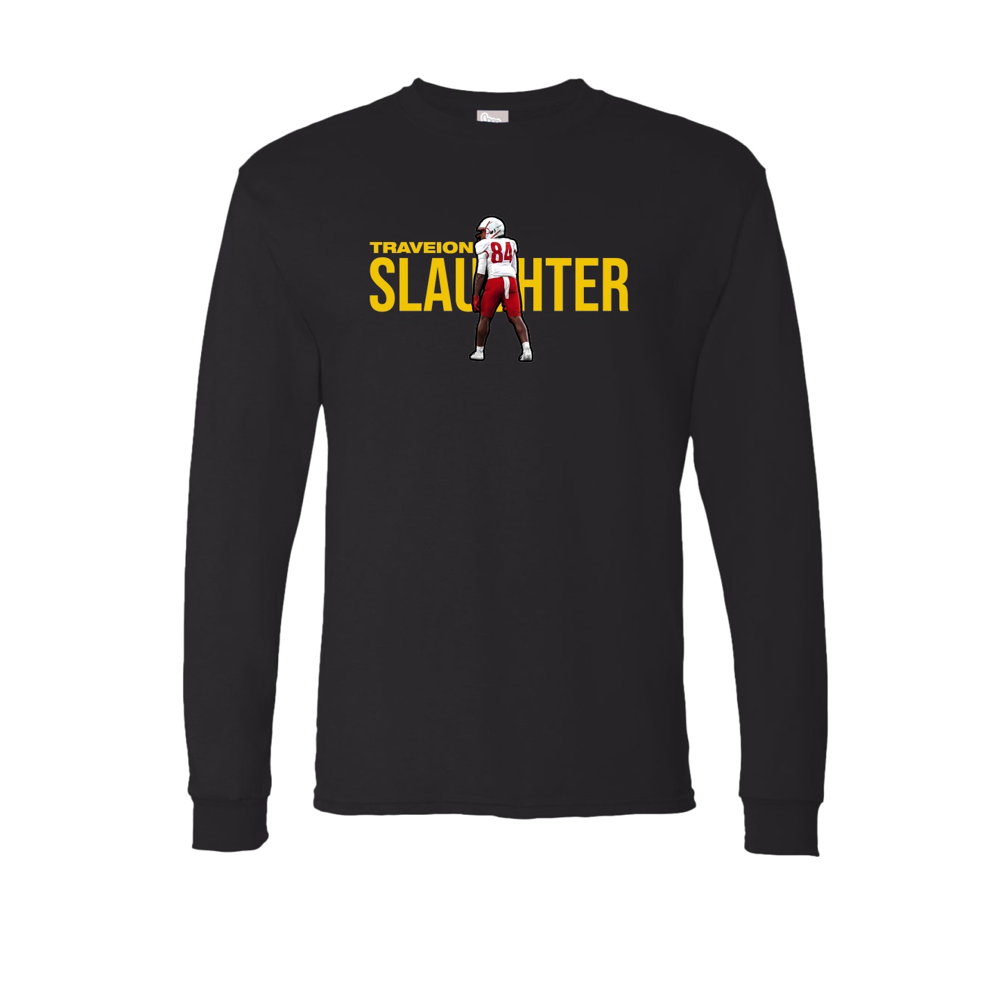 Long Sleeve Tee — Player Name in Black