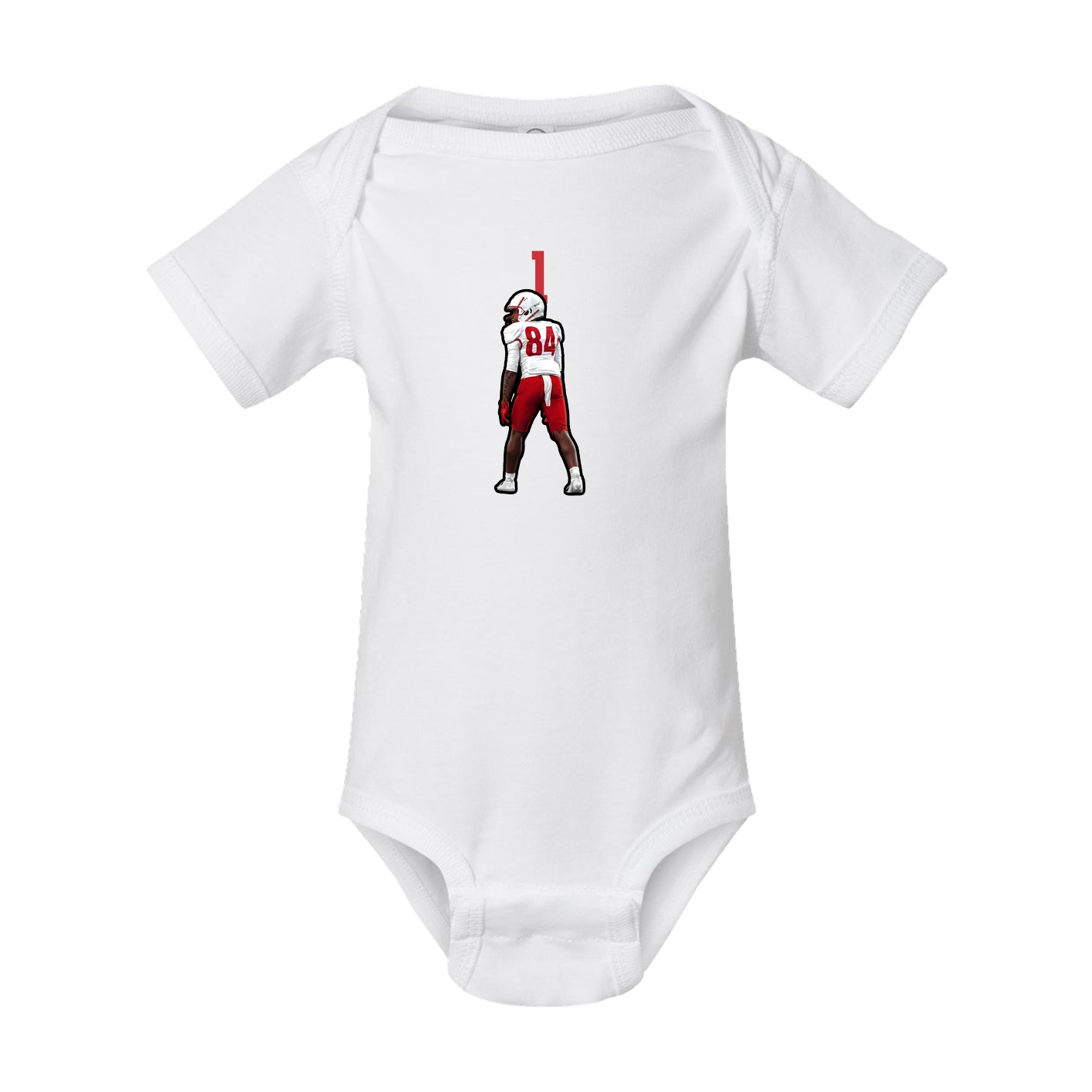 Baby Onesie — Number Top in White
