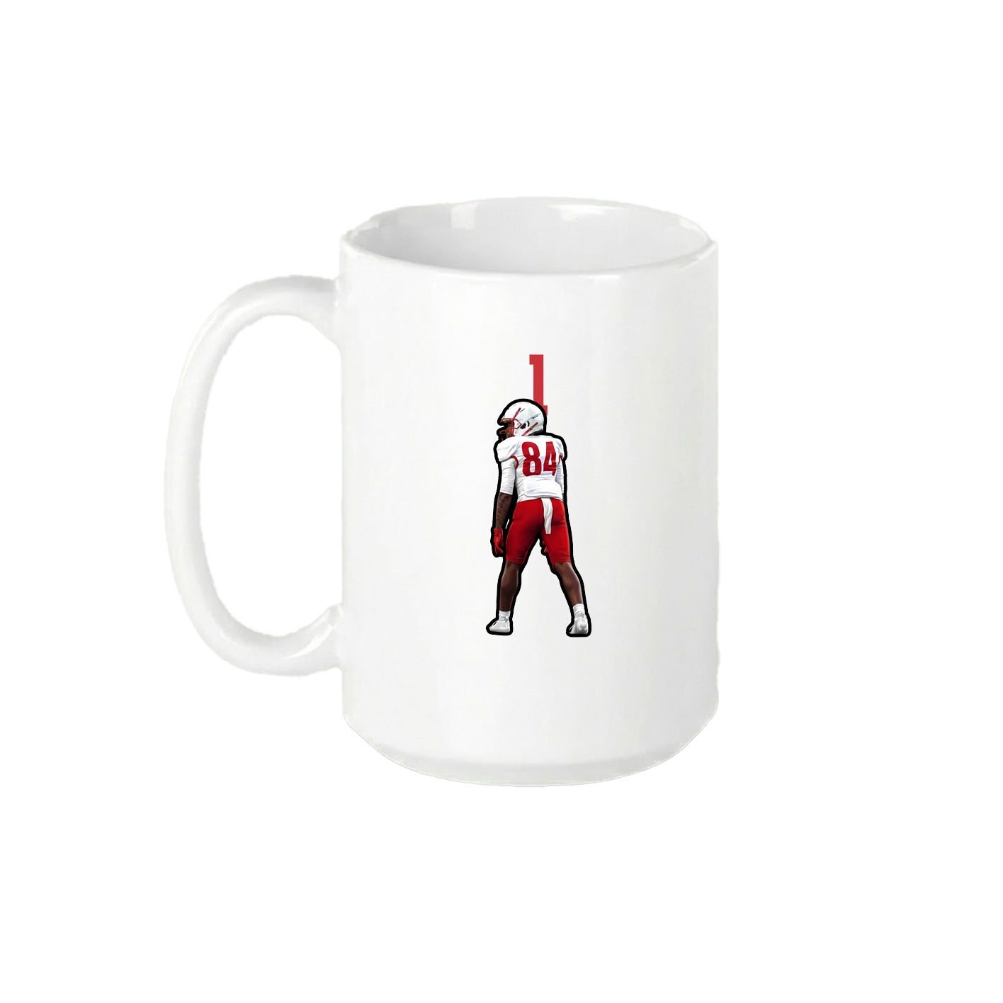 15oz Coffee Mug — Number Top in White