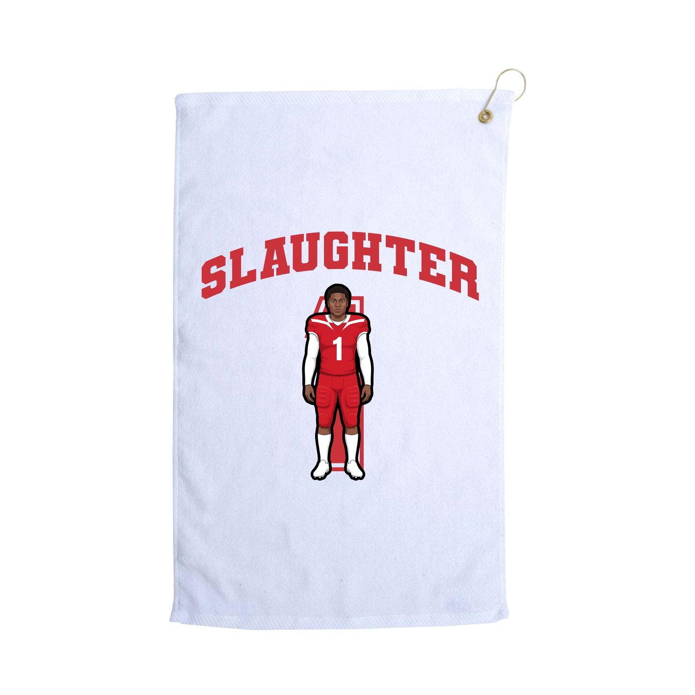 Golf Towel — Number in White
