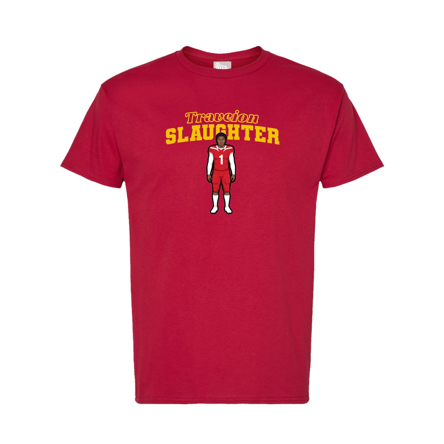 Tee — Name Arch in Crimson