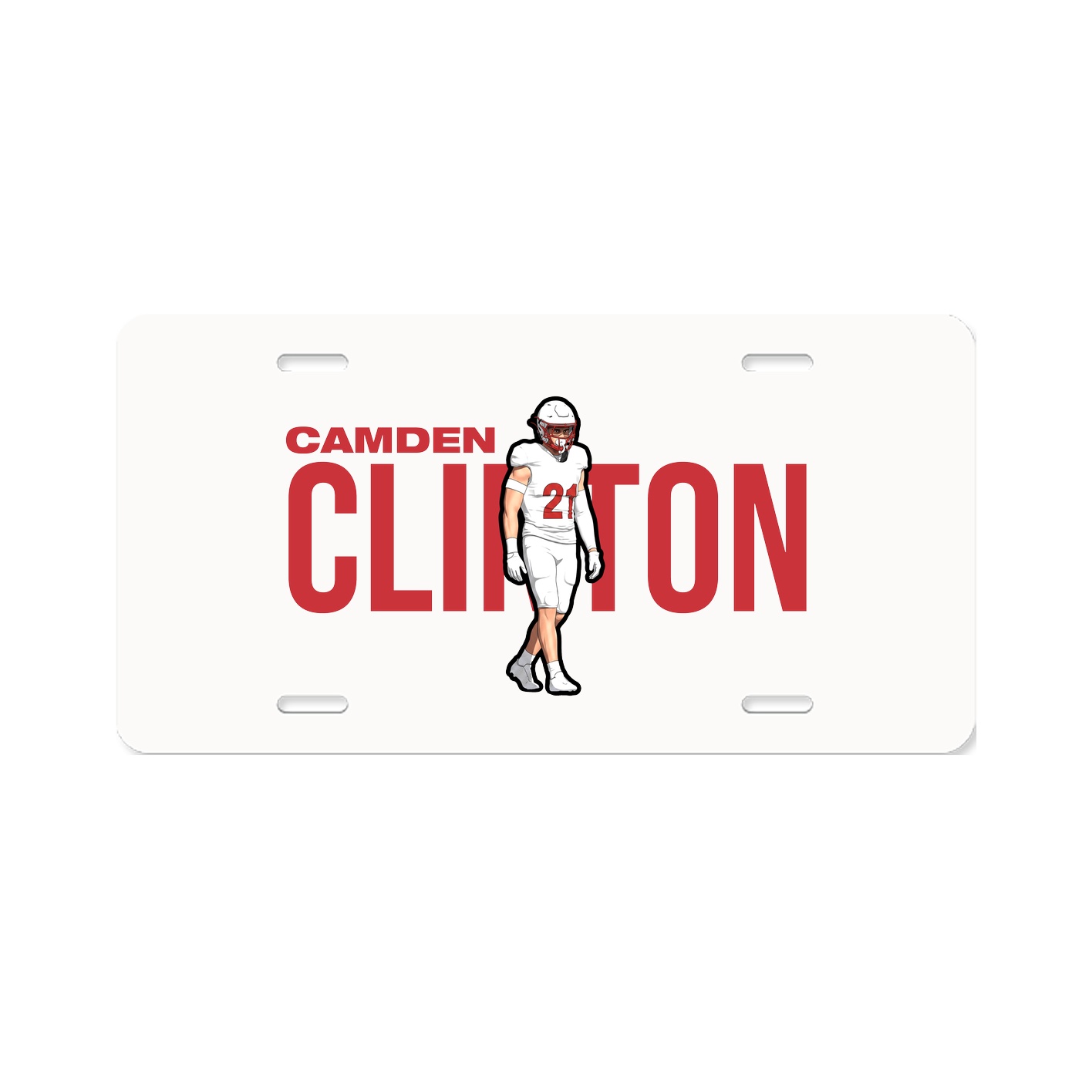 License Plate — Player Name in Classic