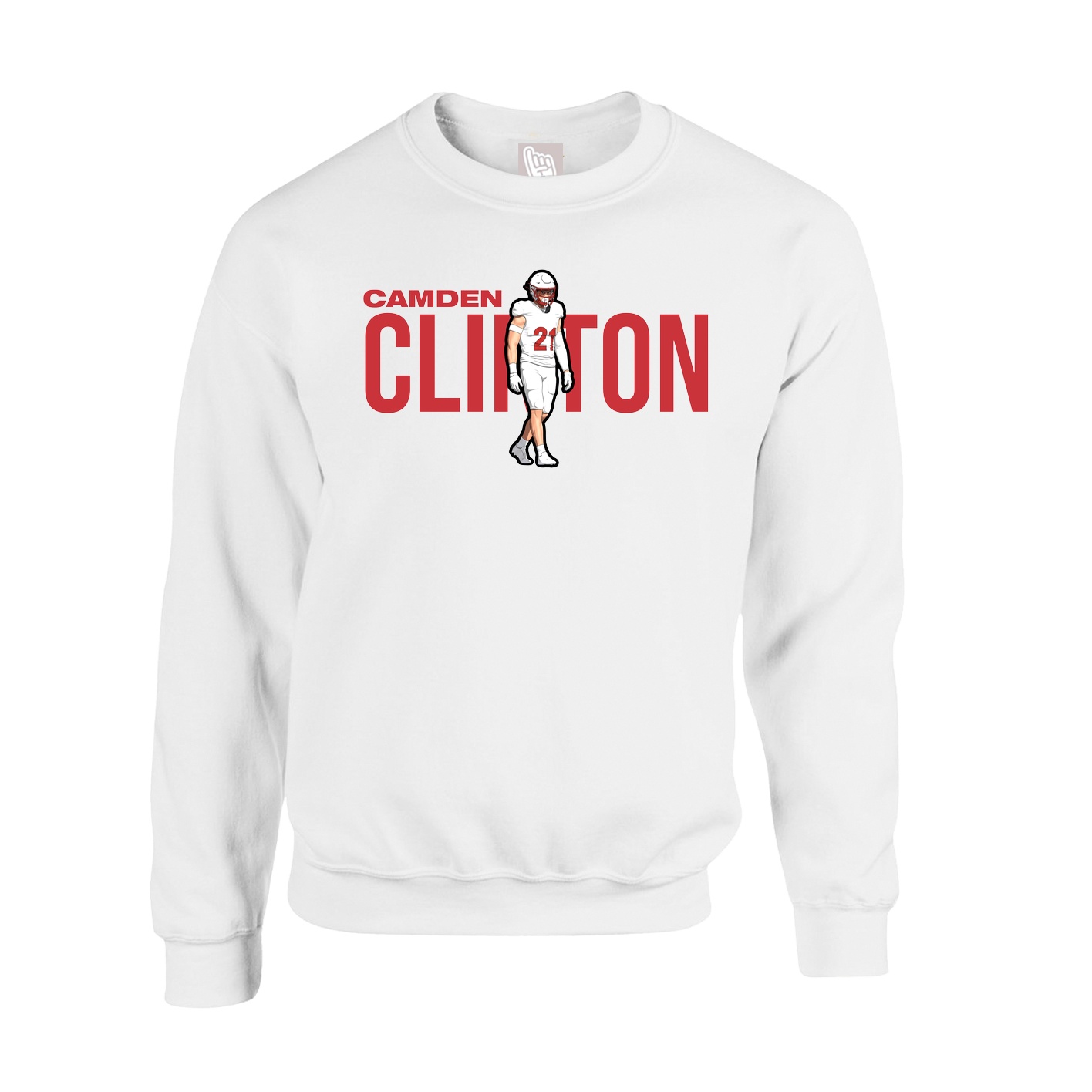 Fleece Crew — Player Name in White