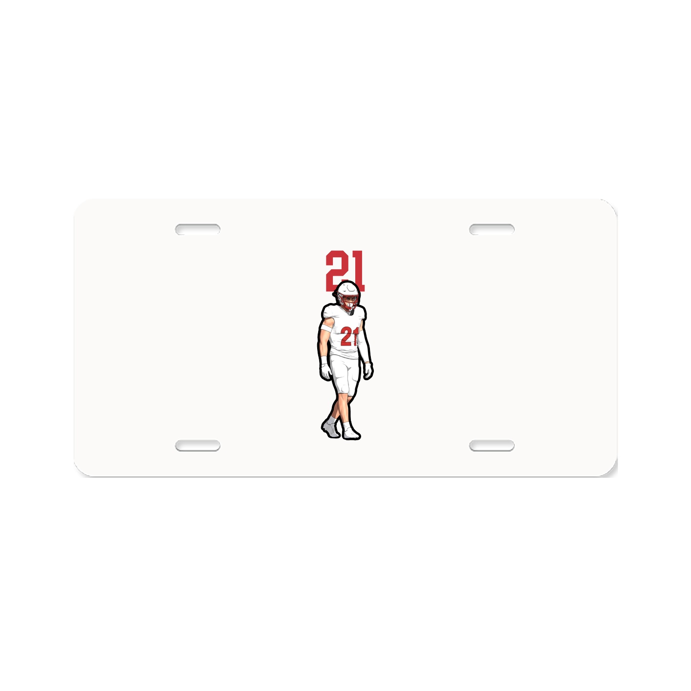 License Plate — Number Top in Classic