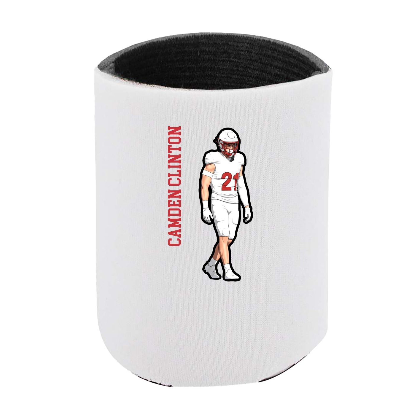 Can Holder — Name Vertical in White