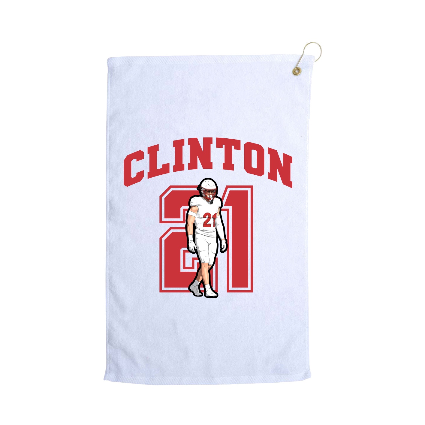 Golf Towel — Number in White