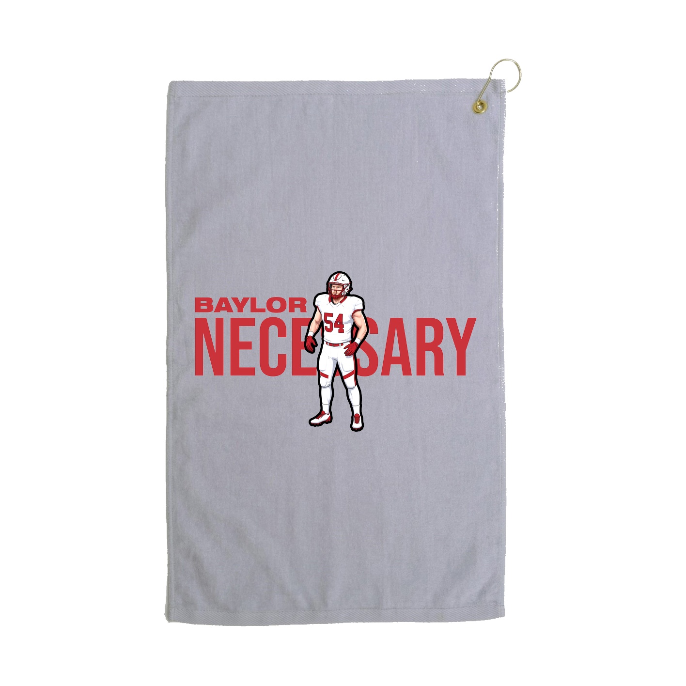 Golf Towel — Player Name in Grey