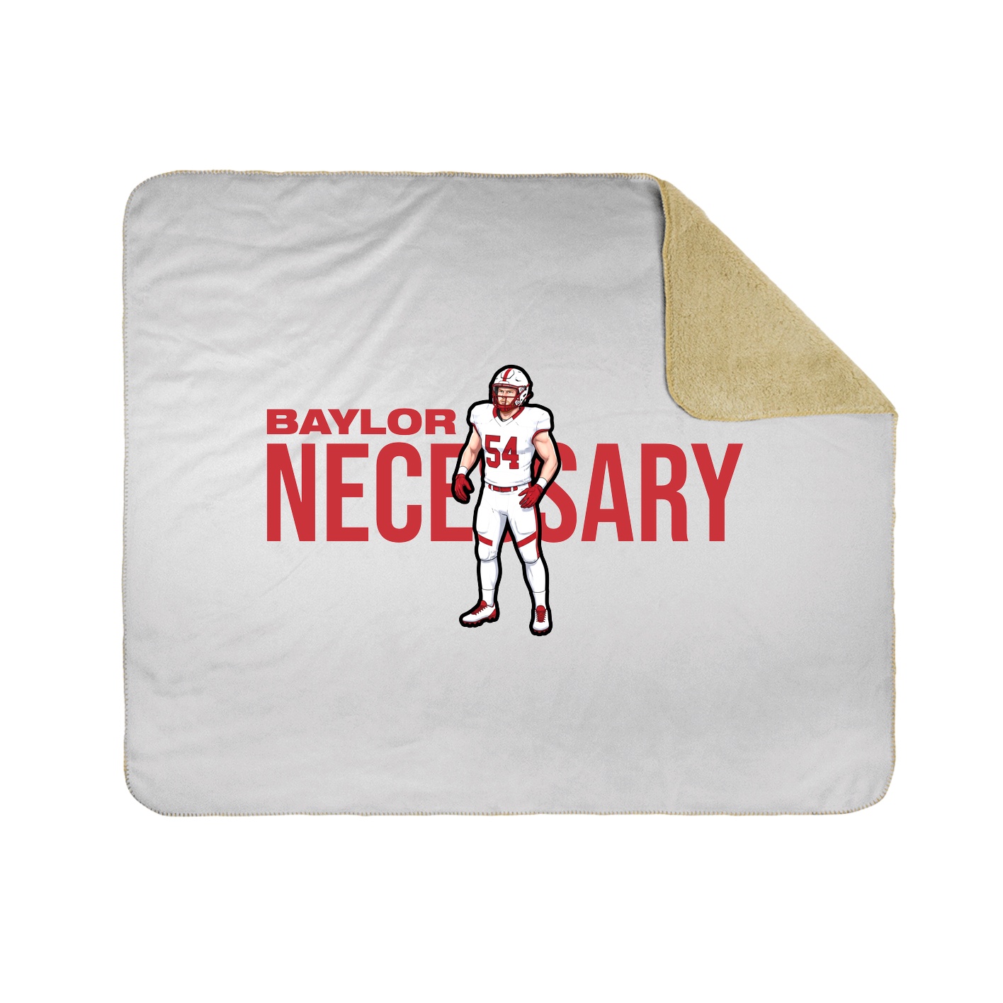 Throw Blanket — Player Name in White