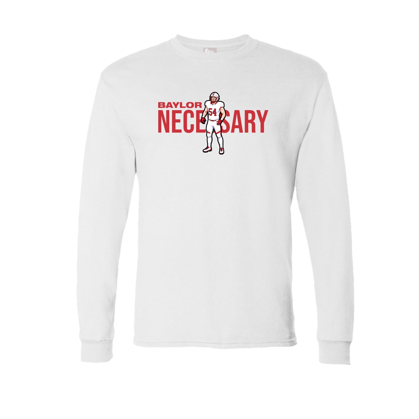 Long Sleeve Tee — Player Name in White
