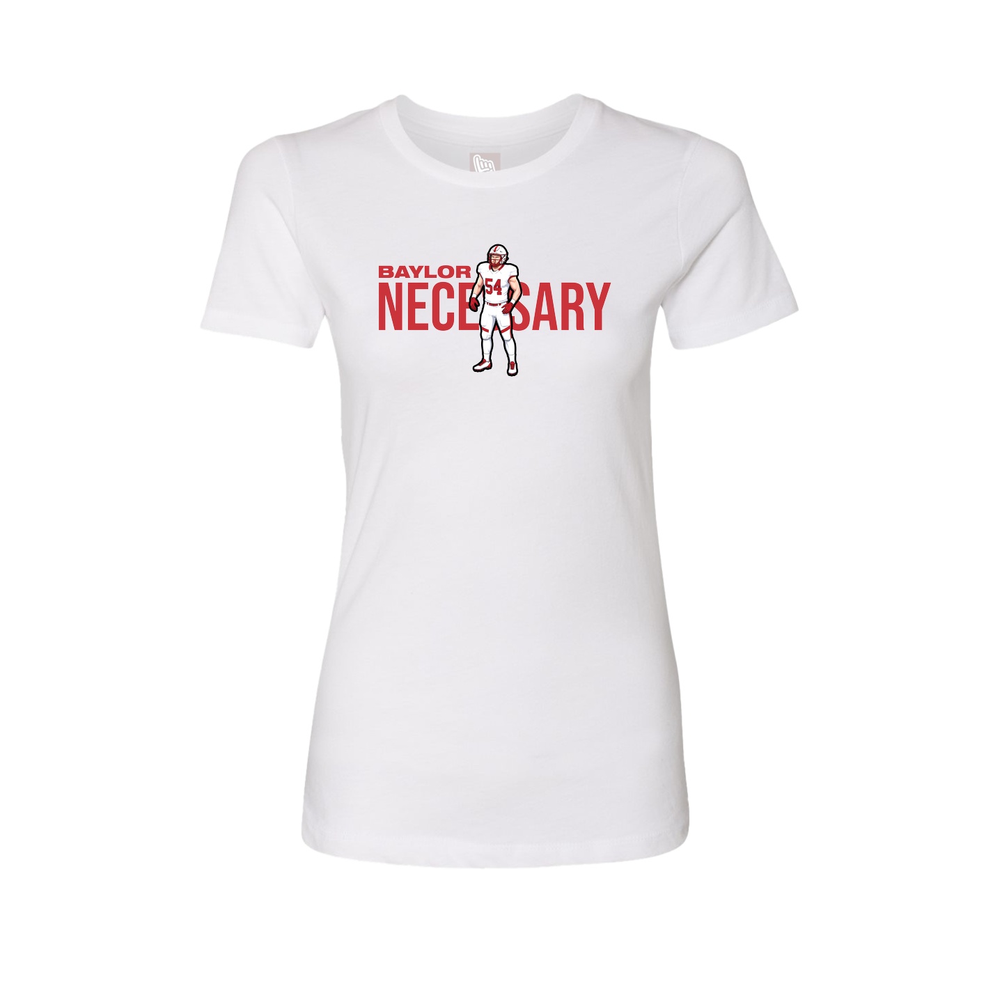 Fitted Women's Tee — Player Name in White