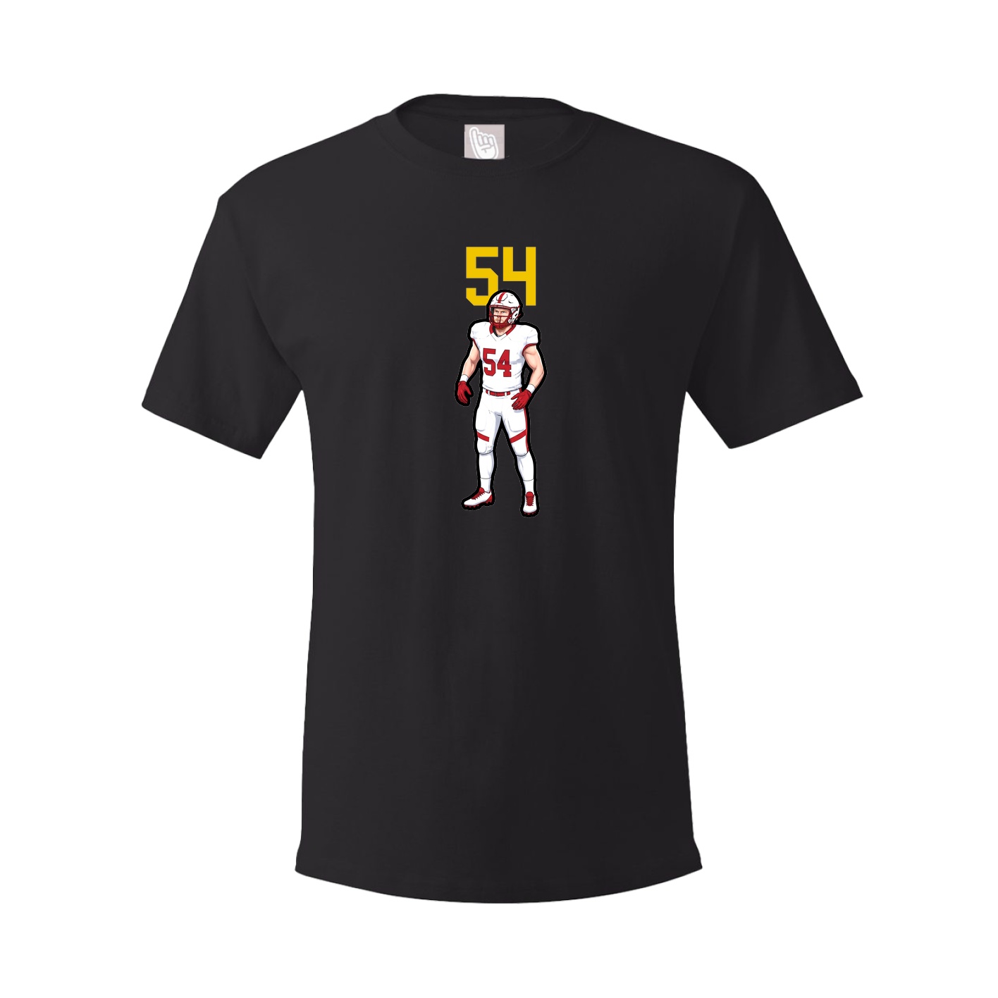 Youth Tee — Number Top in Black