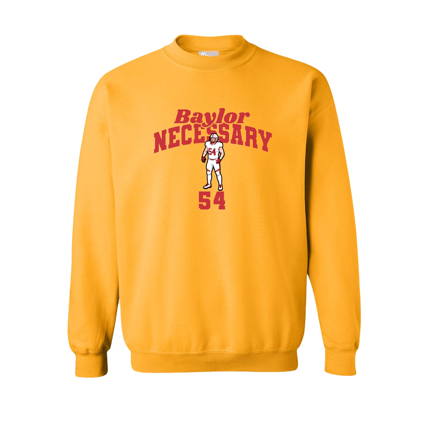 Fleece Crew — Signature Arch in Gold
