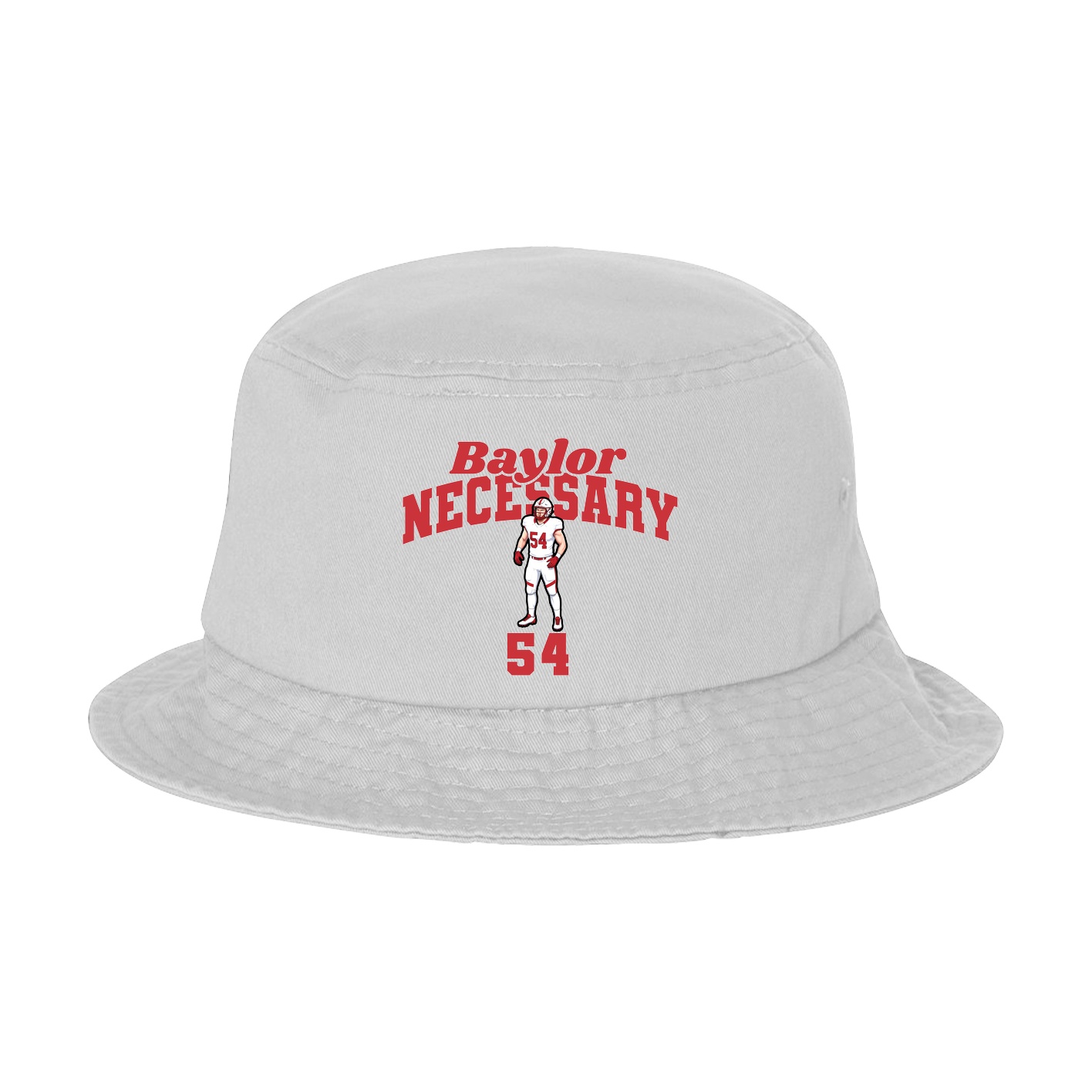 Bucket Cap — Signature Arch in White