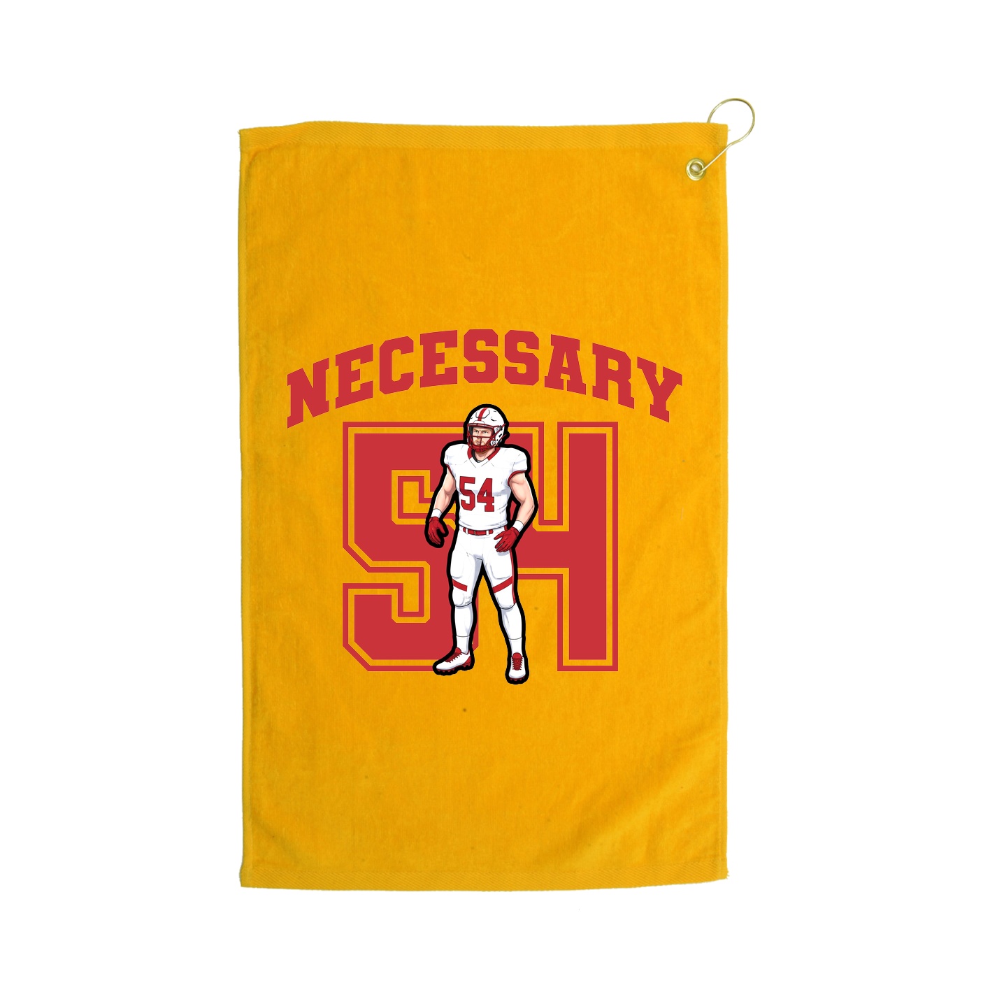 Golf Towel — Number in Gold