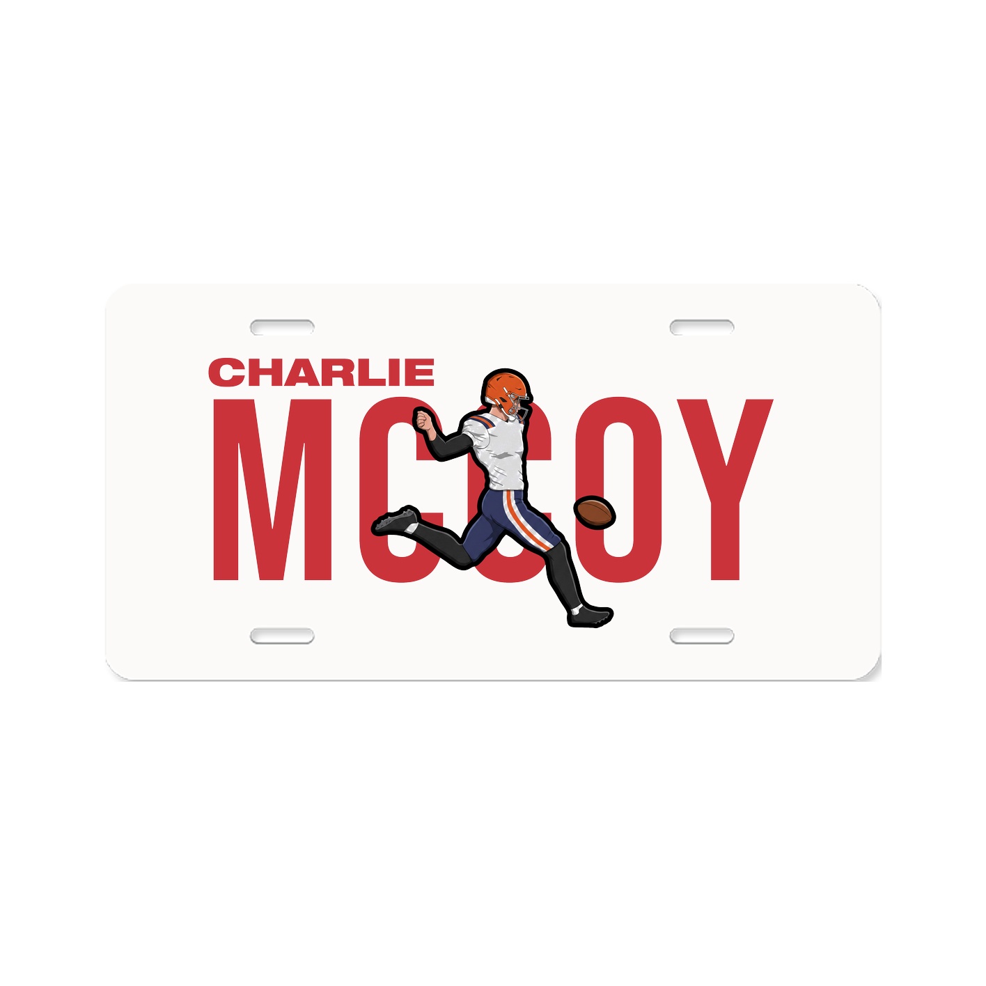 License Plate — Player Name in Classic