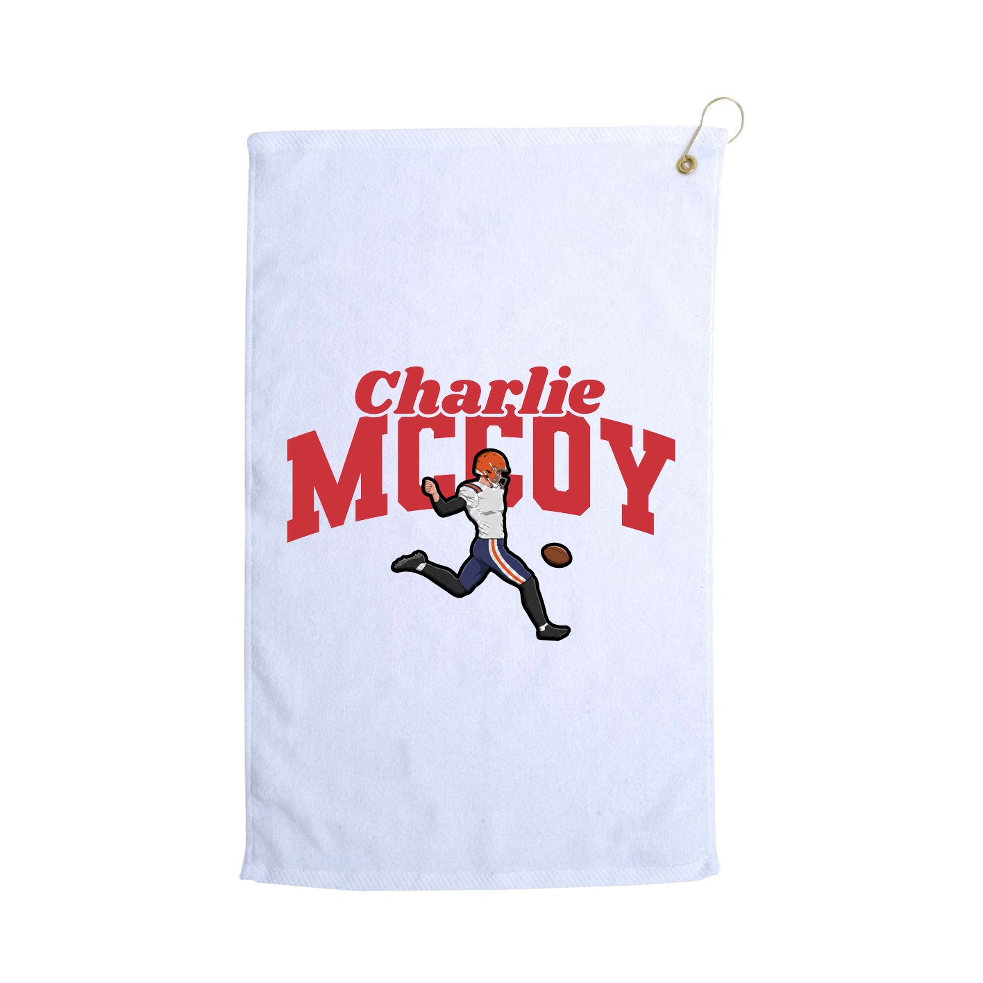 Golf Towel — Signature Arch in White