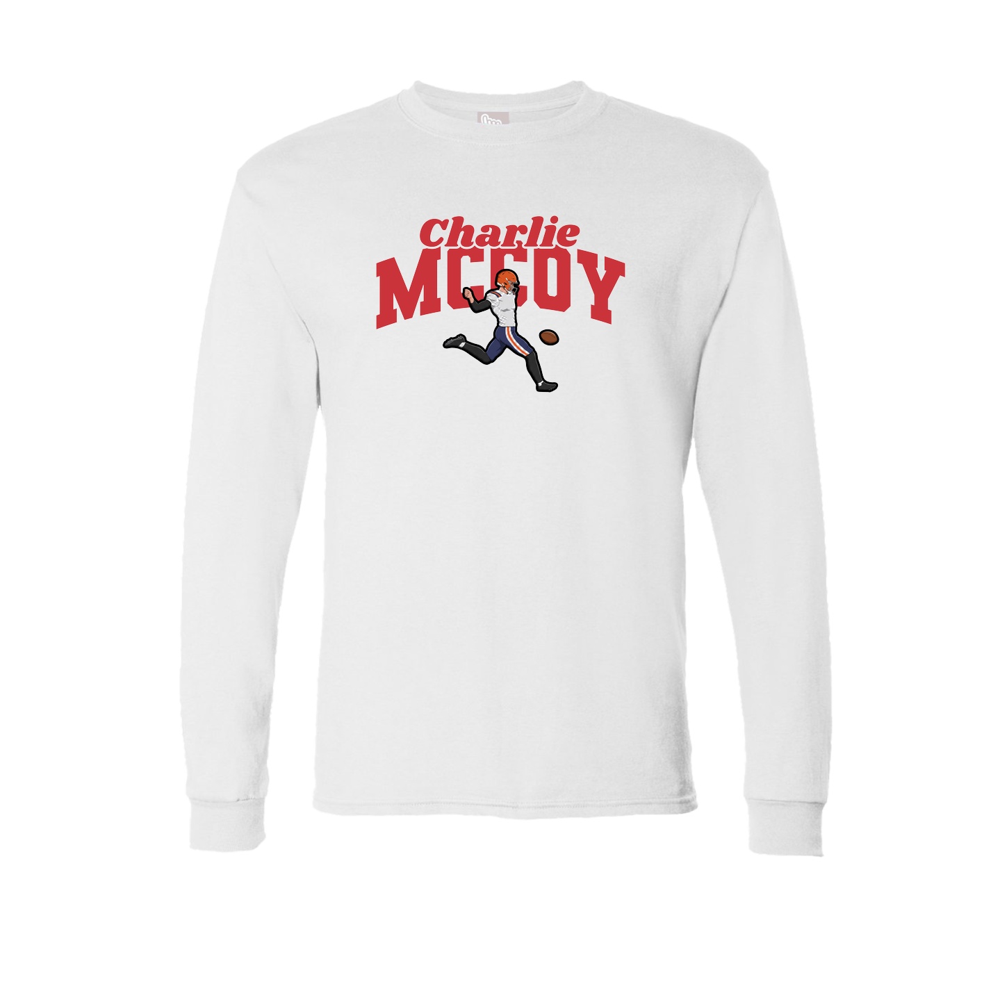 Long Sleeve Tee — Signature Arch in White
