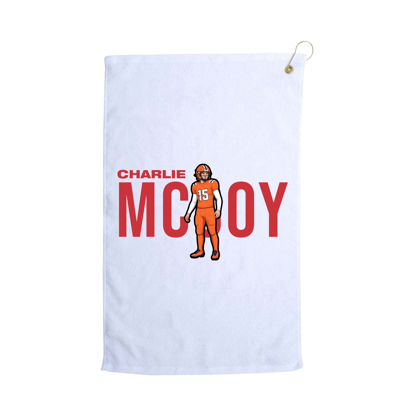 Golf Towel — Player Name in White