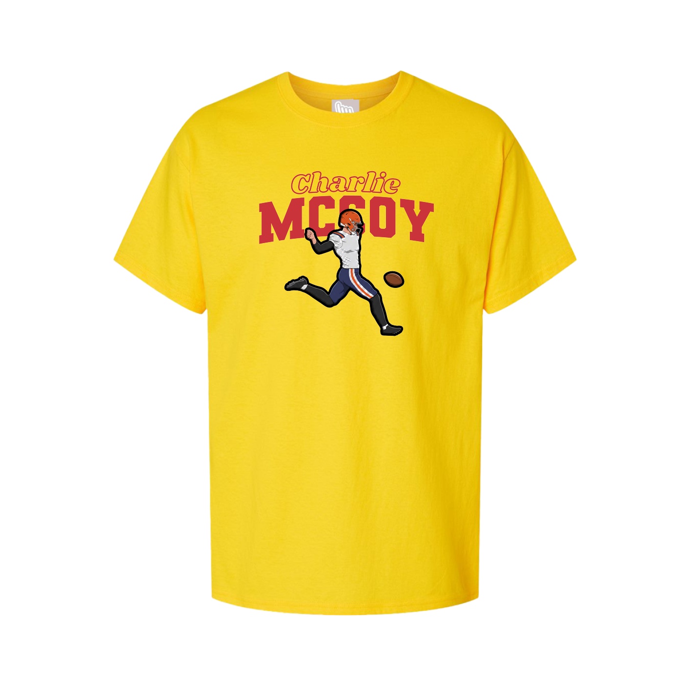 Youth Tee — Name Arch in Gold