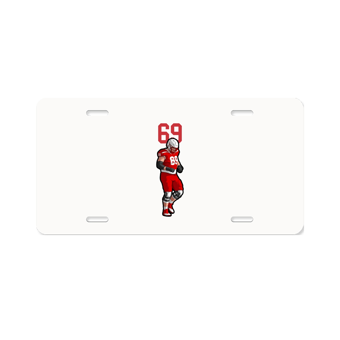 License Plate — Number Top in Classic