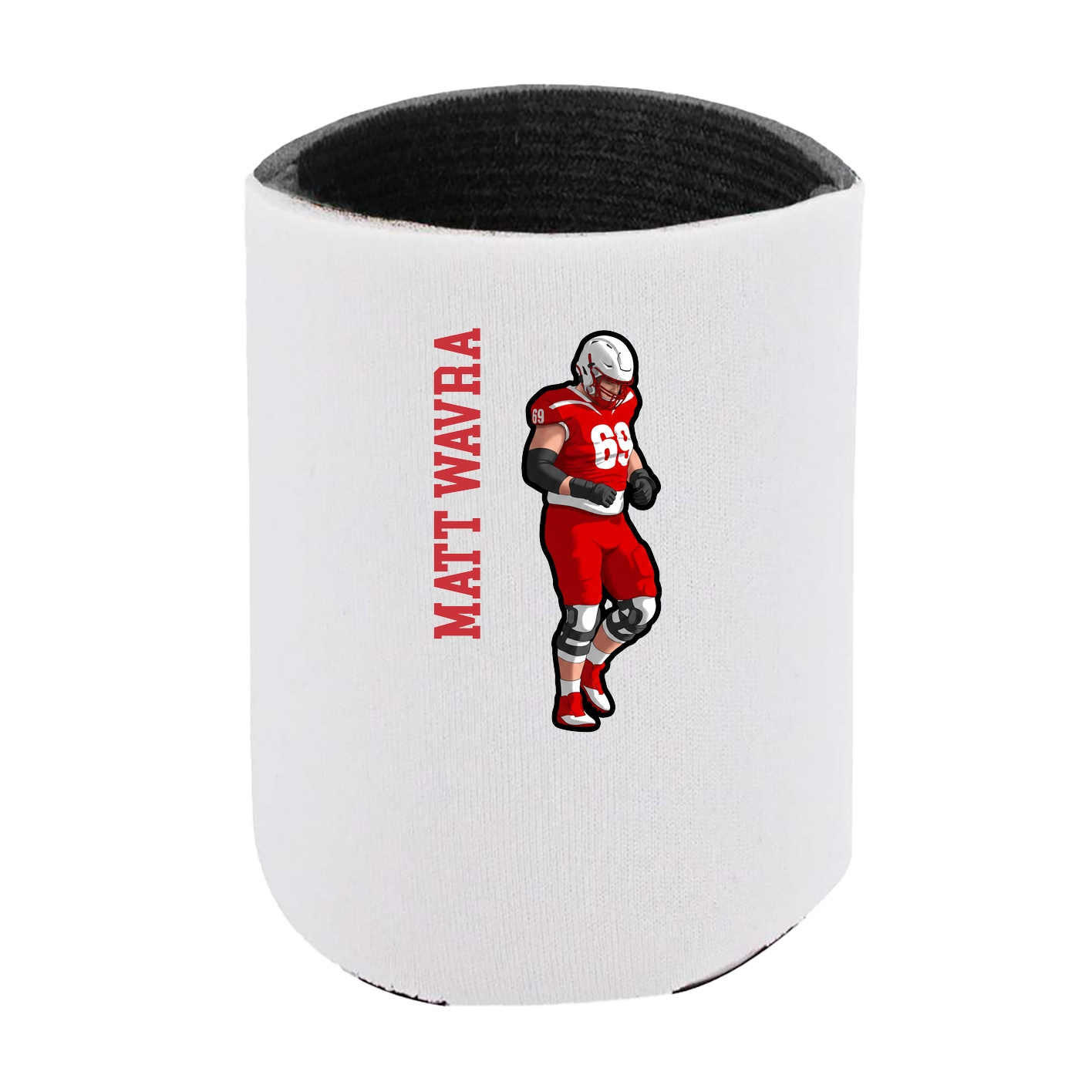Can Holder — Name Vertical in White