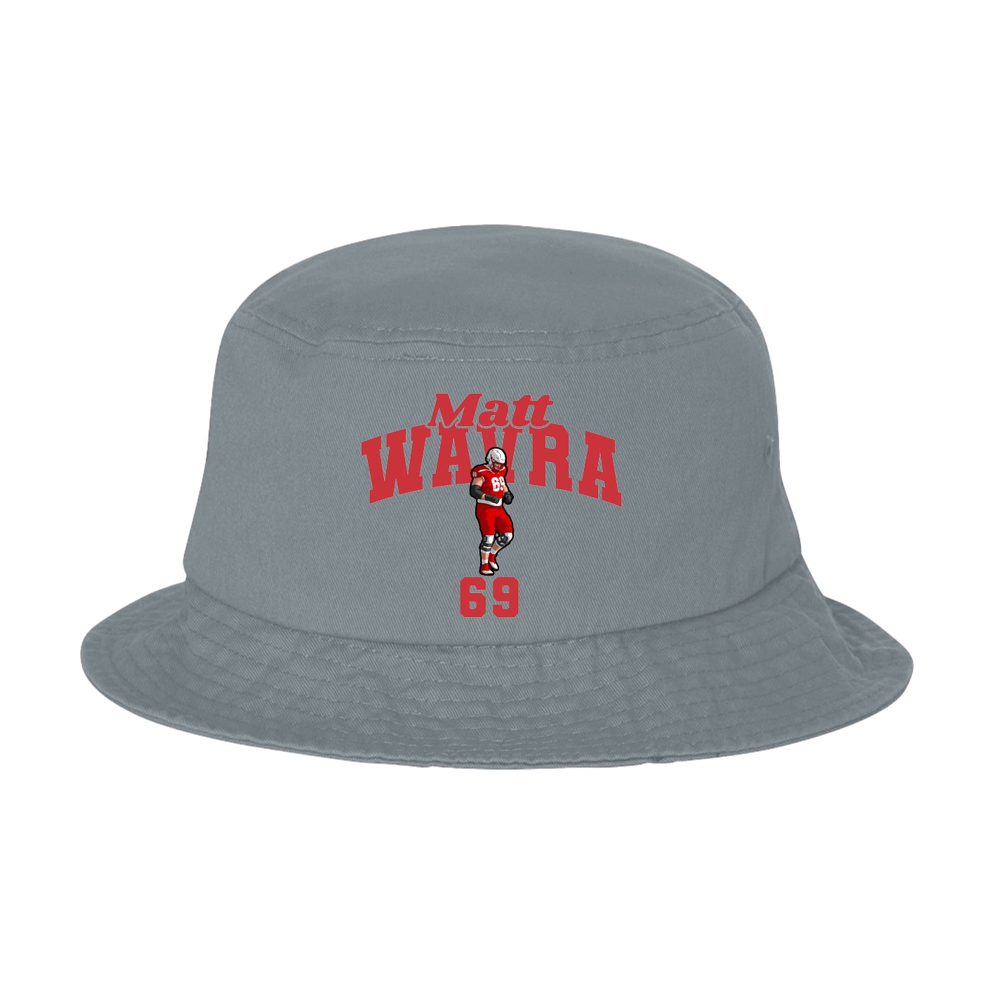 Bucket Cap — Signature Arch in Grey