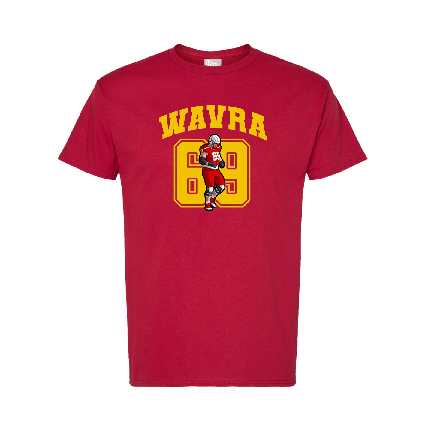 Tee — Number in Crimson
