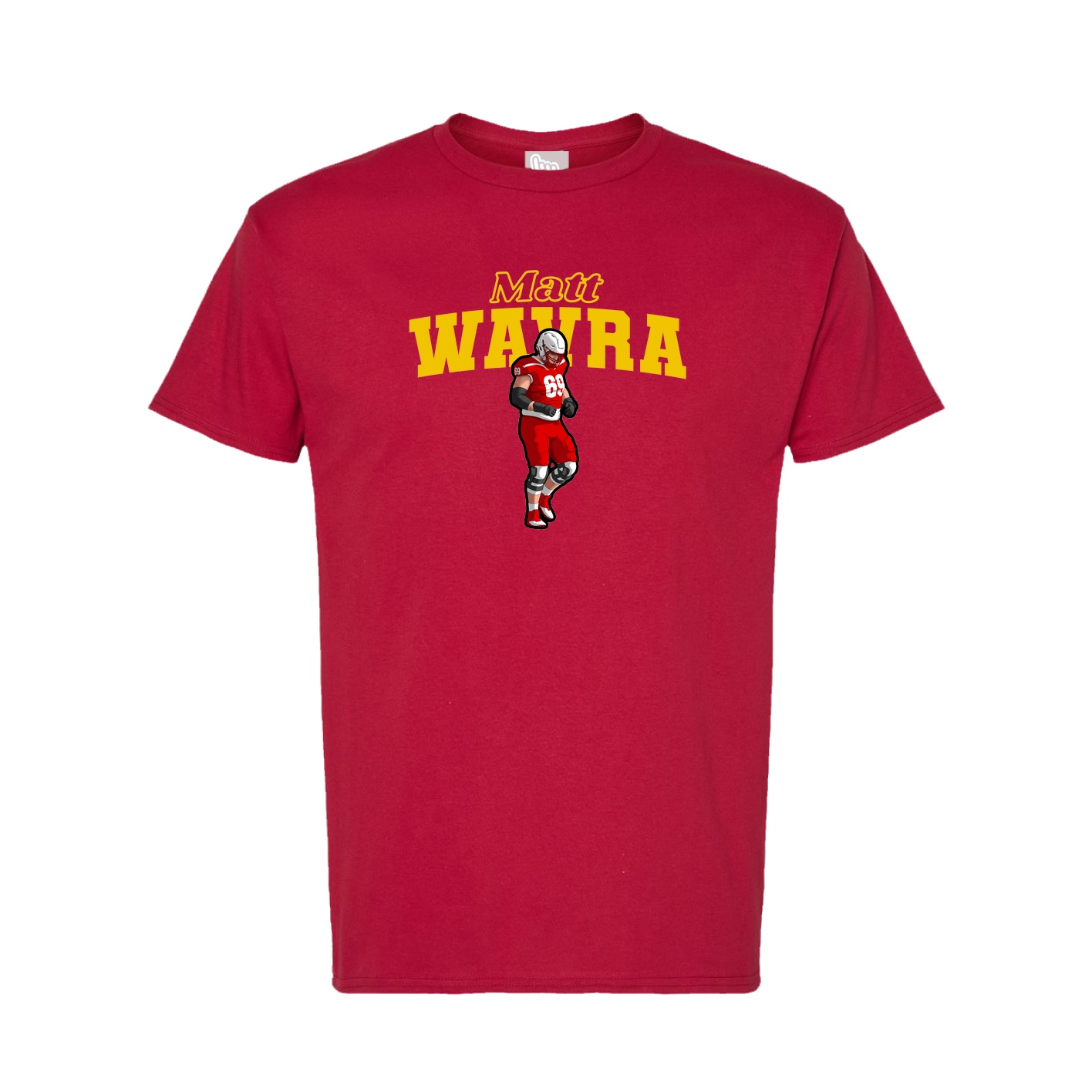 Tee — Name Arch in Crimson