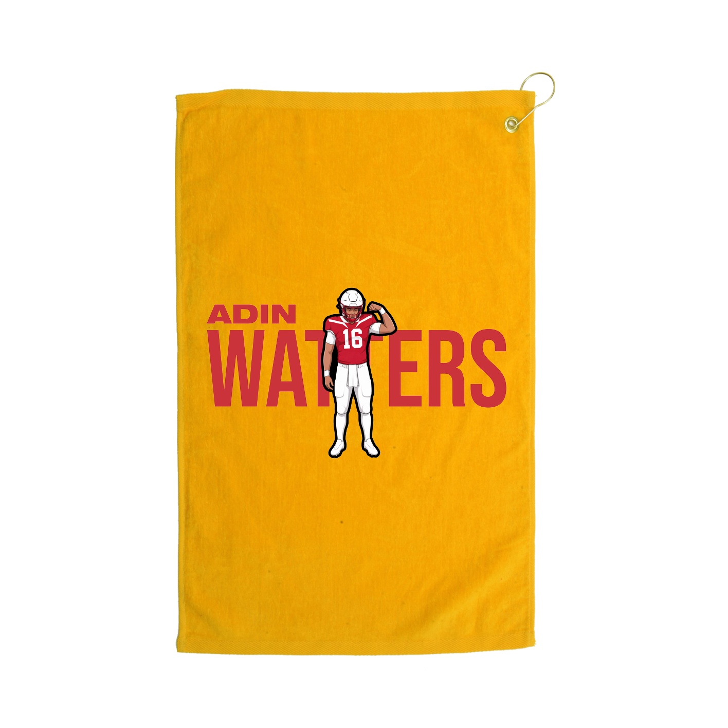 Golf Towel — Player Name in Gold
