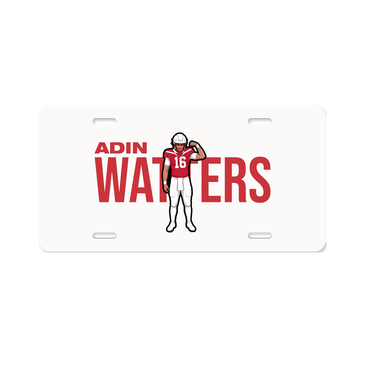 License Plate — Player Name in Classic