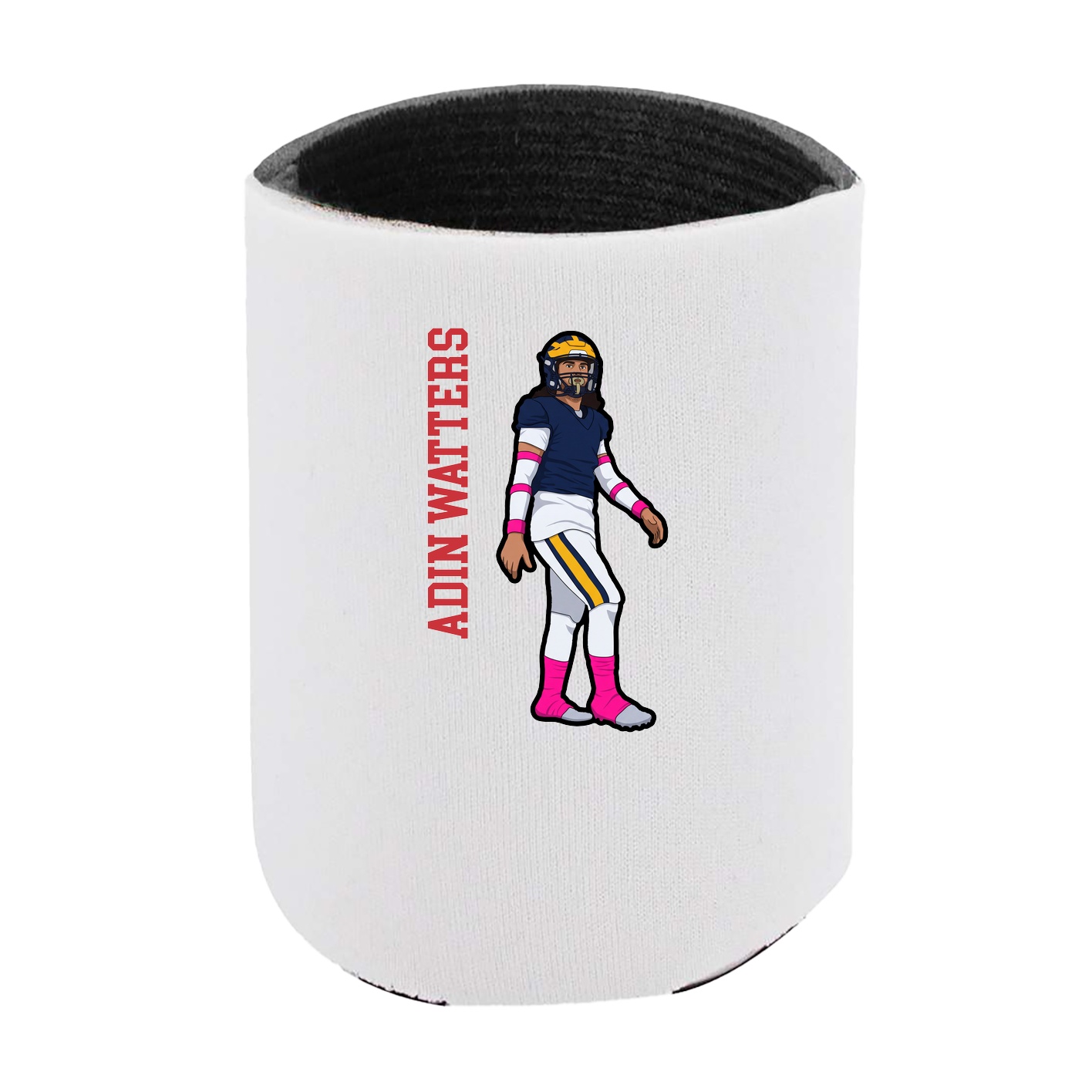 Can Holder — Name Vertical in White