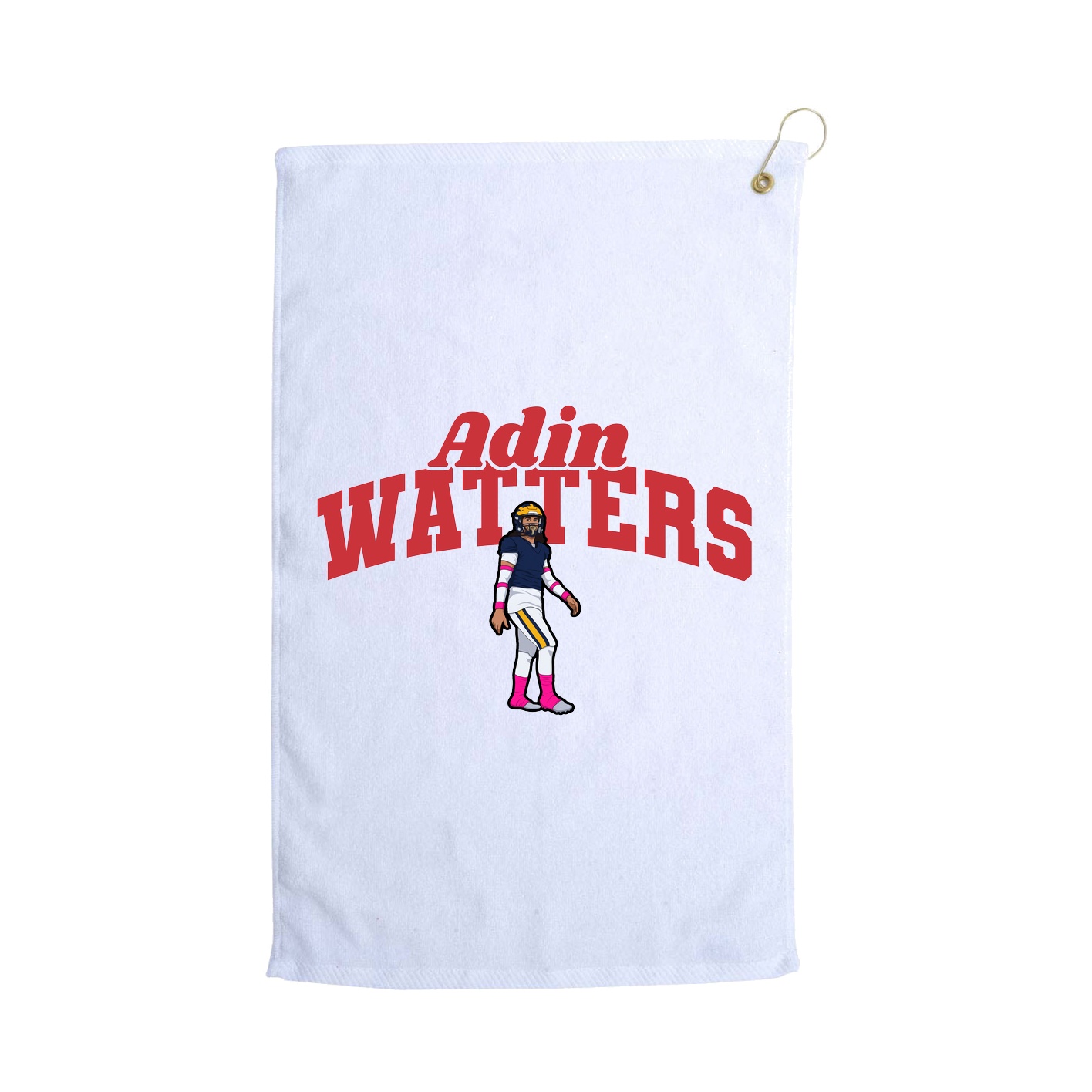 Golf Towel — Signature Arch in White
