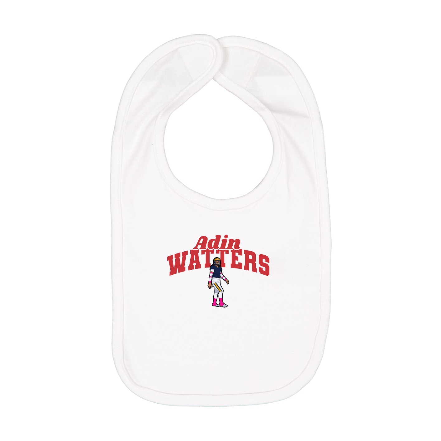 Infant Bib — Signature Arch in White