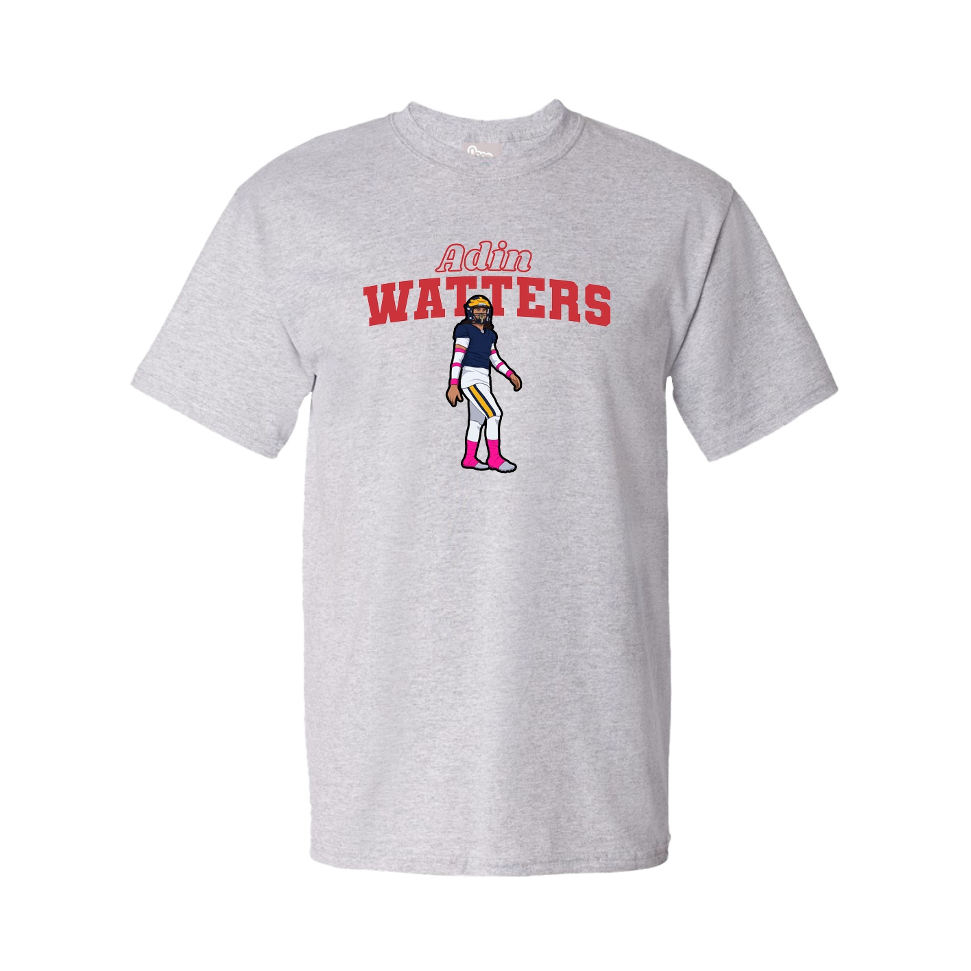 Youth Tee — Name Arch in Grey